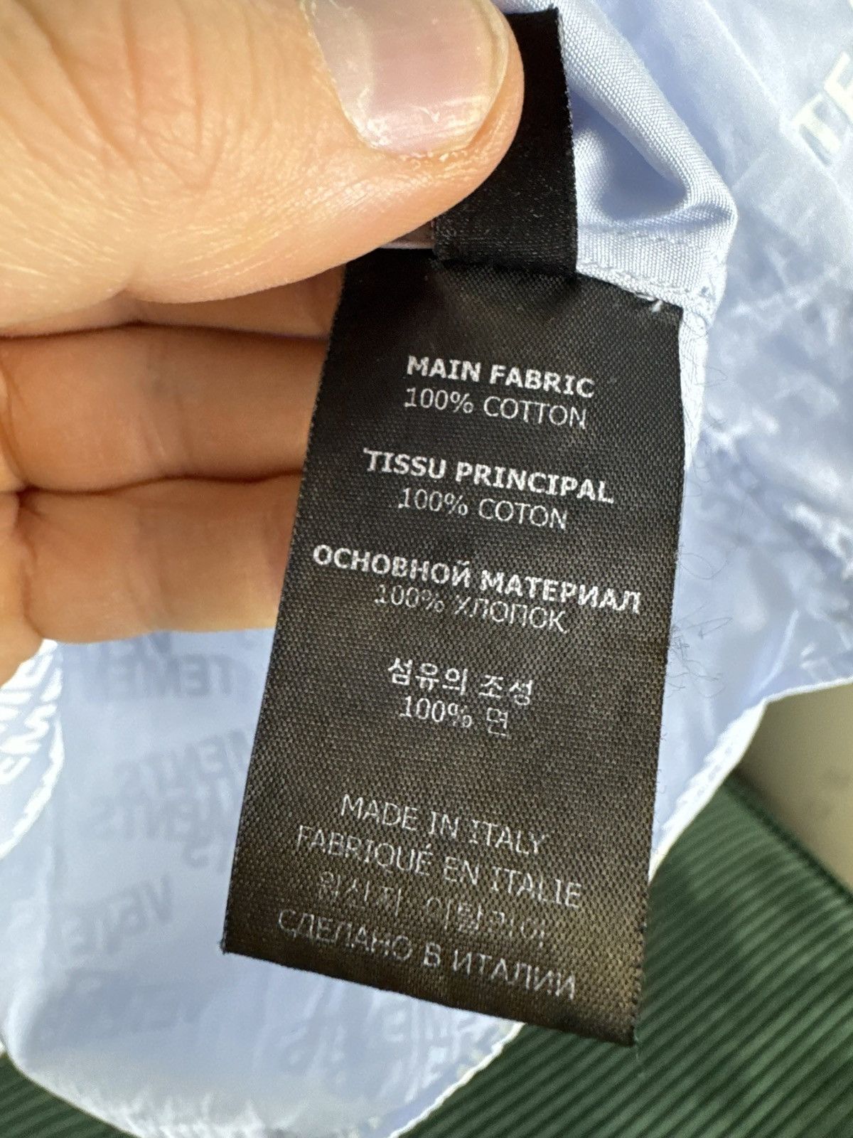 Vetements 835$ Vetements Oversized Stamped logo shirt streetwear hype Size US M / EU 48-50 / 2 - 6 Thumbnail