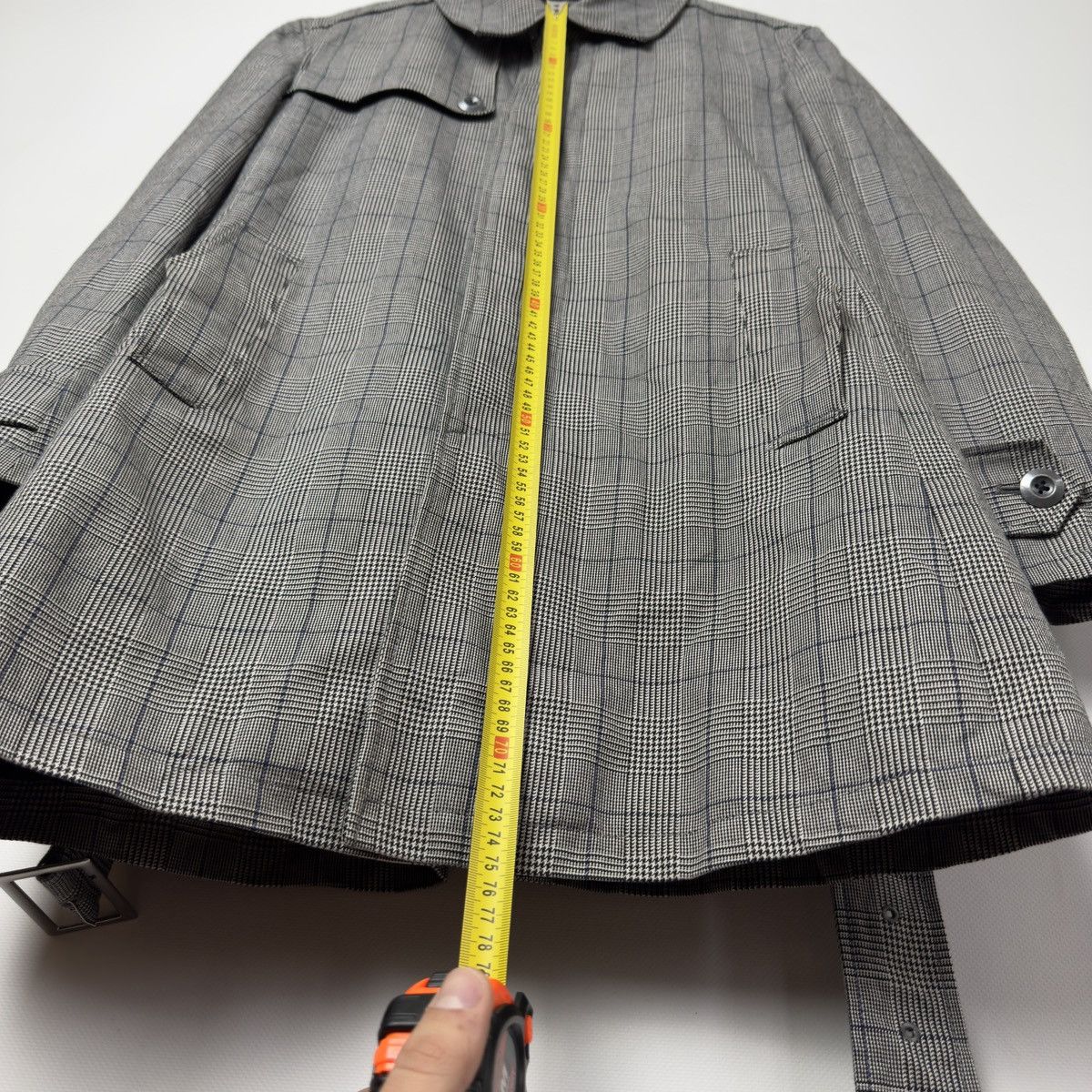 Yohji Yamamoto A.A.R by YOHJI YAMAMOTO D'URBAN Checked Belted Coat Jacket Size US L / EU 52-54 / 3 - 13 Thumbnail