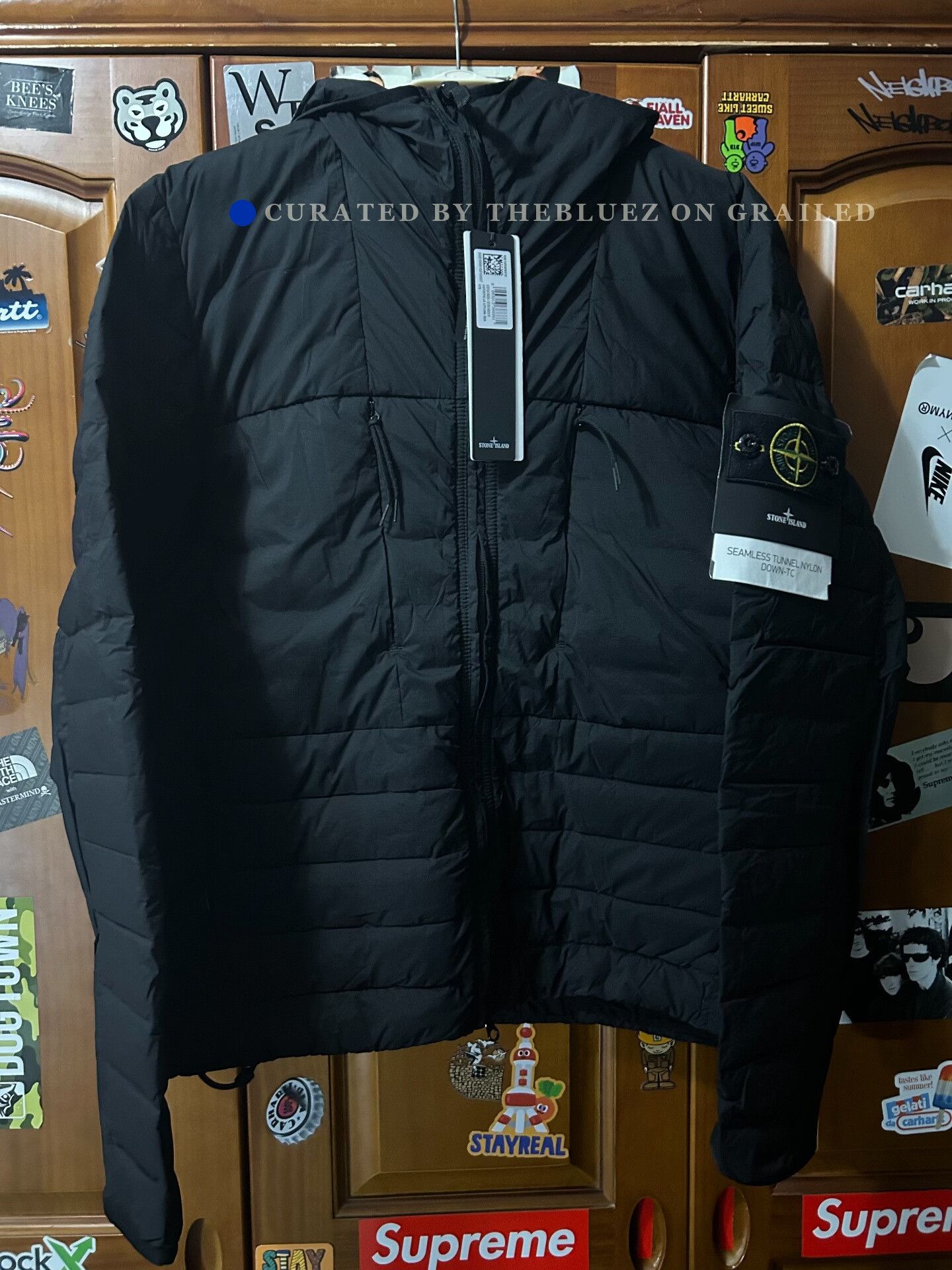 Stone Island Stone Island FW25 Logo Lightweight Nylon Hooded Puffer Size US M / EU 48-50 / 2 - 1 Thumbnail