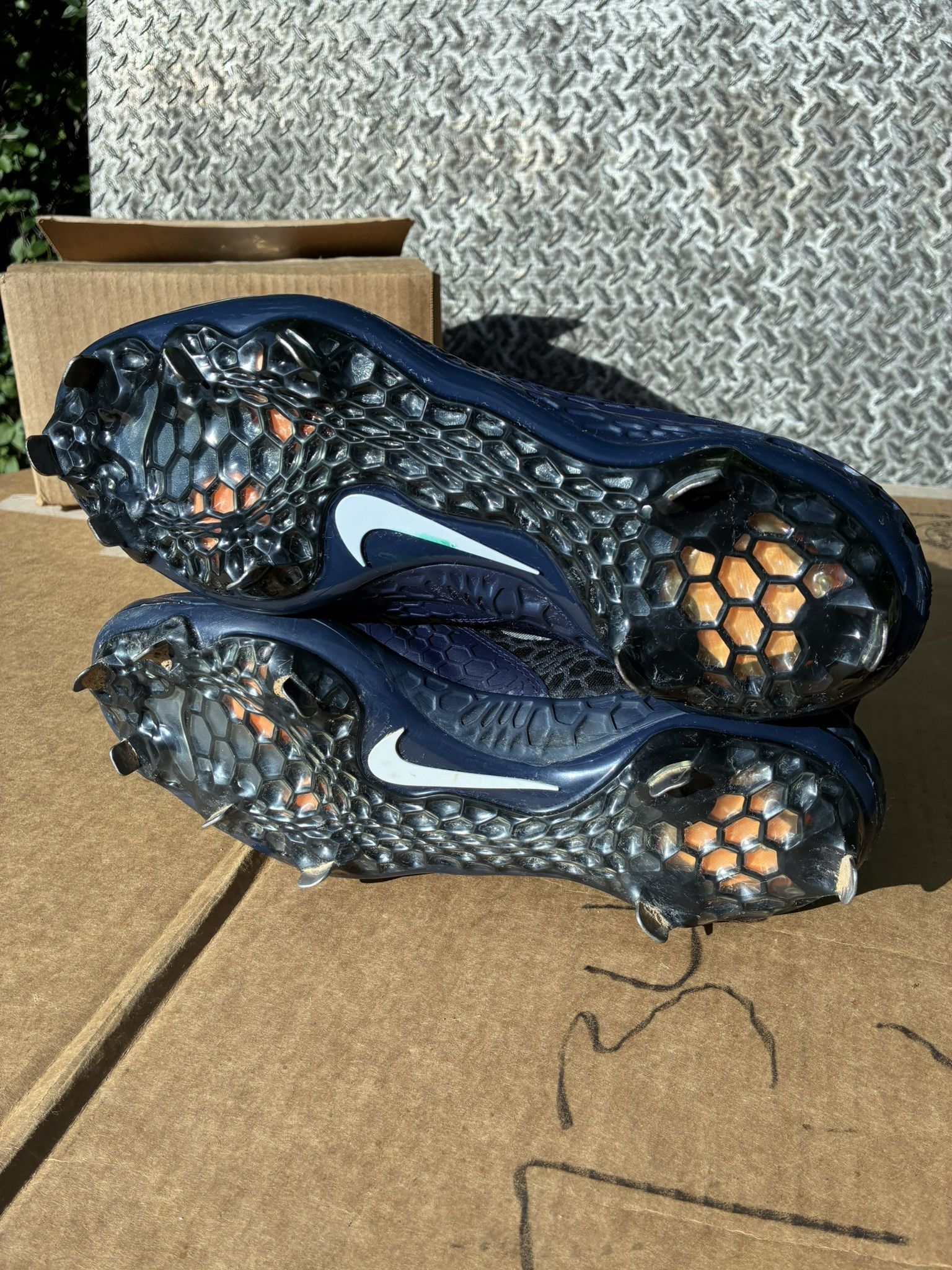 Nike Nike Force Zoom Trout 5 Metal Baseball Cleats Navy Size 12 Size US 12 / EU 45 - 6 Thumbnail