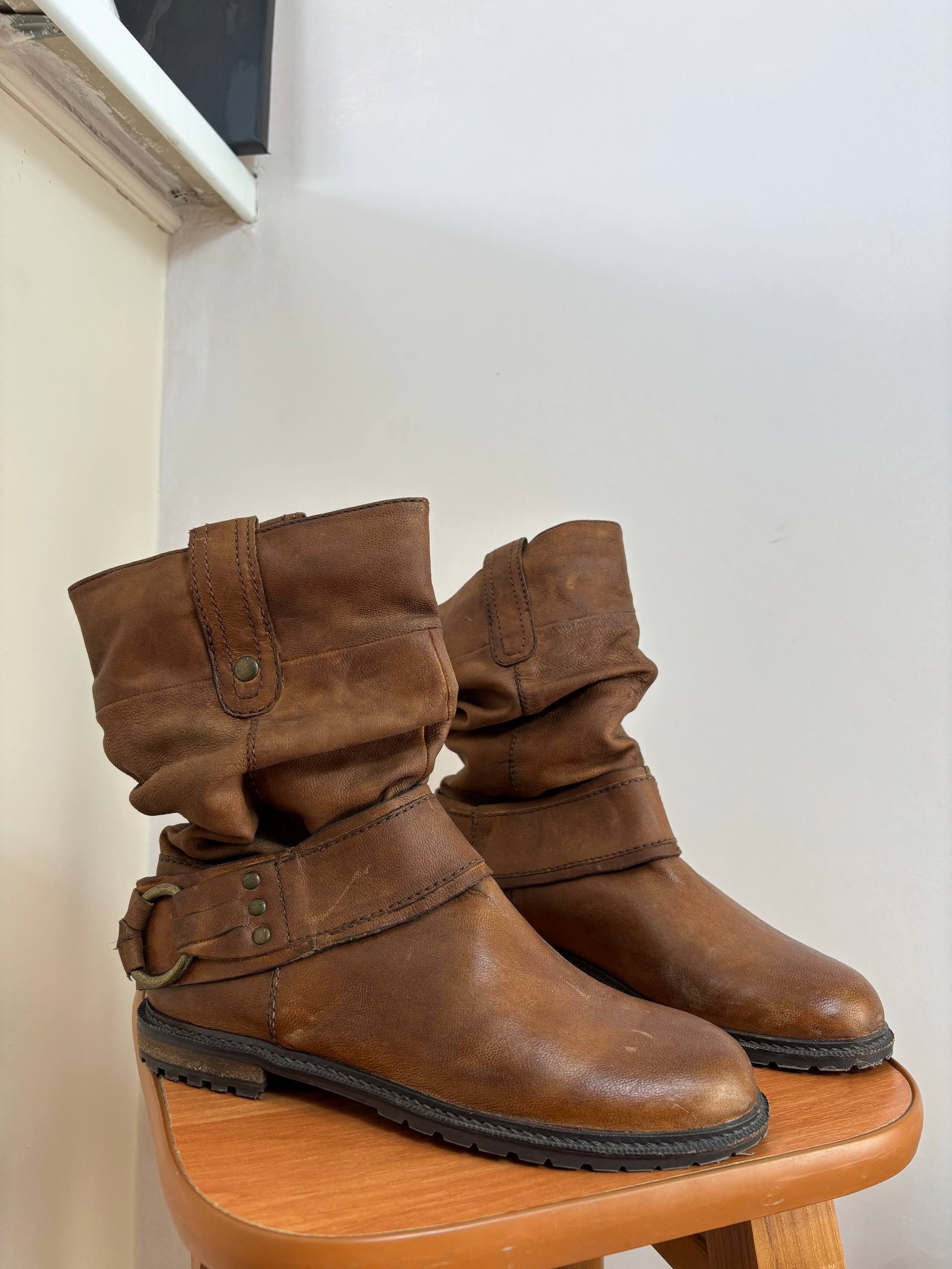A.S.98 AS 98 Airstep style Fade Leather Ankle High Boots Size US 7 / IT 37 - 1 Thumbnail