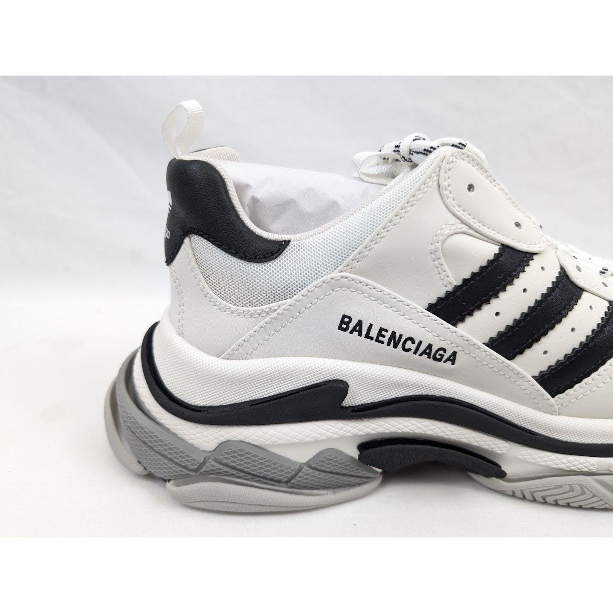 Adidas × Balenciaga o1rshd1 Low-Top Sneakers in Black/White Size US 13 / EU 46 - 5 Thumbnail