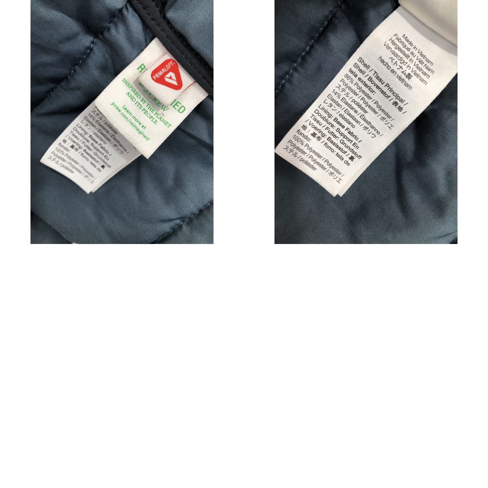 J.Crew J. CREW NORDIC Insulated PRIMALOFT Lg Quilted Overshirt Jacket Blue Men Size US L / EU 52-54 / 3 - 8 Thumbnail