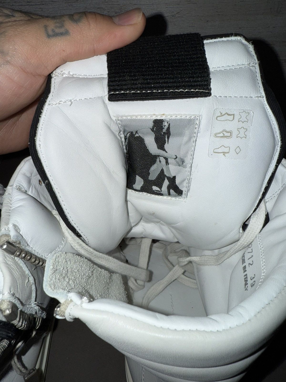 Rick Owens Rick Owen’s geo baskets milk/milk Size US 7 / EU 40 - 6 Thumbnail