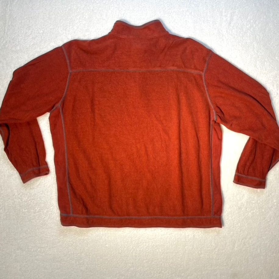 Tommy Bahama VINTAGE Tommy Bahama Sweater Mens 2XL Orange 1/4 Zip Pullover Henley Casual Shirt/Top Size US XXL / EU 58 / 5 - 5 Thumbnail