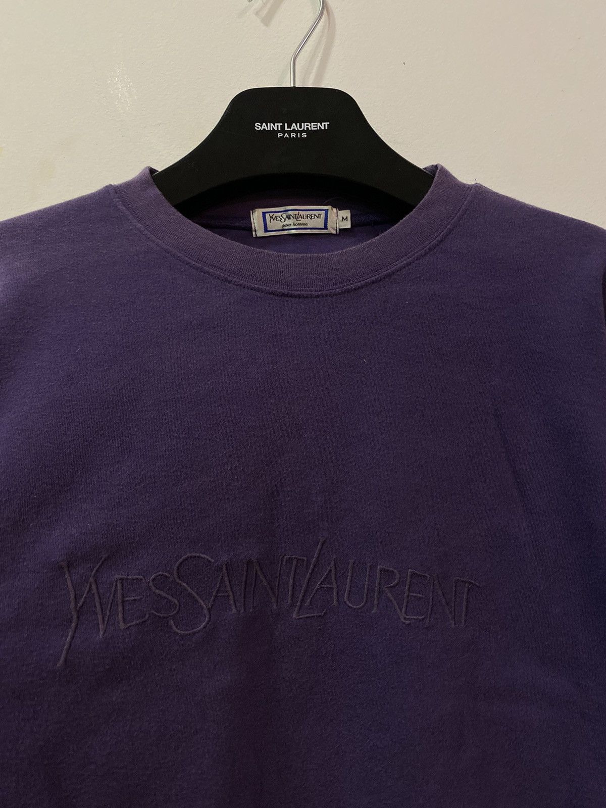 90's YVES SAINT LAURENT logo sweatshirt