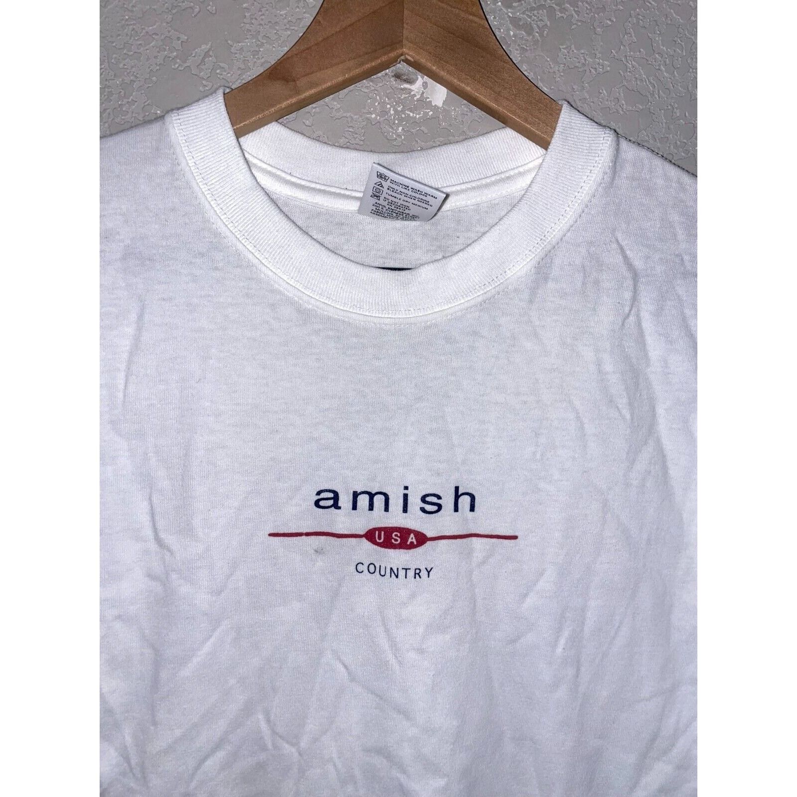 Anvil Vintage Amish Country Shirt Anvil USA White Medium Tee Size US M / EU 48-50 / 2 - 2 Thumbnail