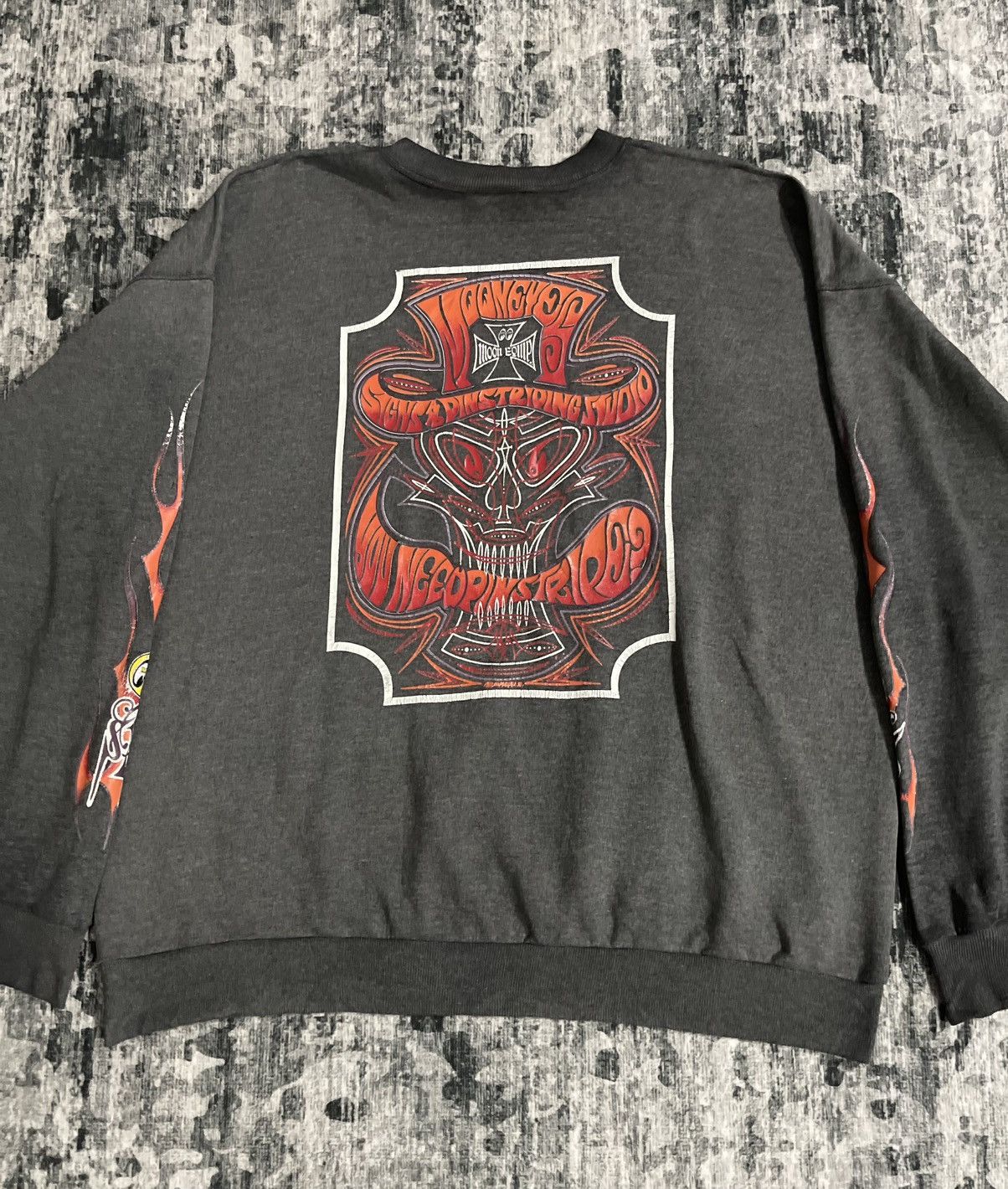 Vintage Vintage Mooneyes Equipment Sweatshirt Size US XL / EU 56 / 4 - 11 Thumbnail