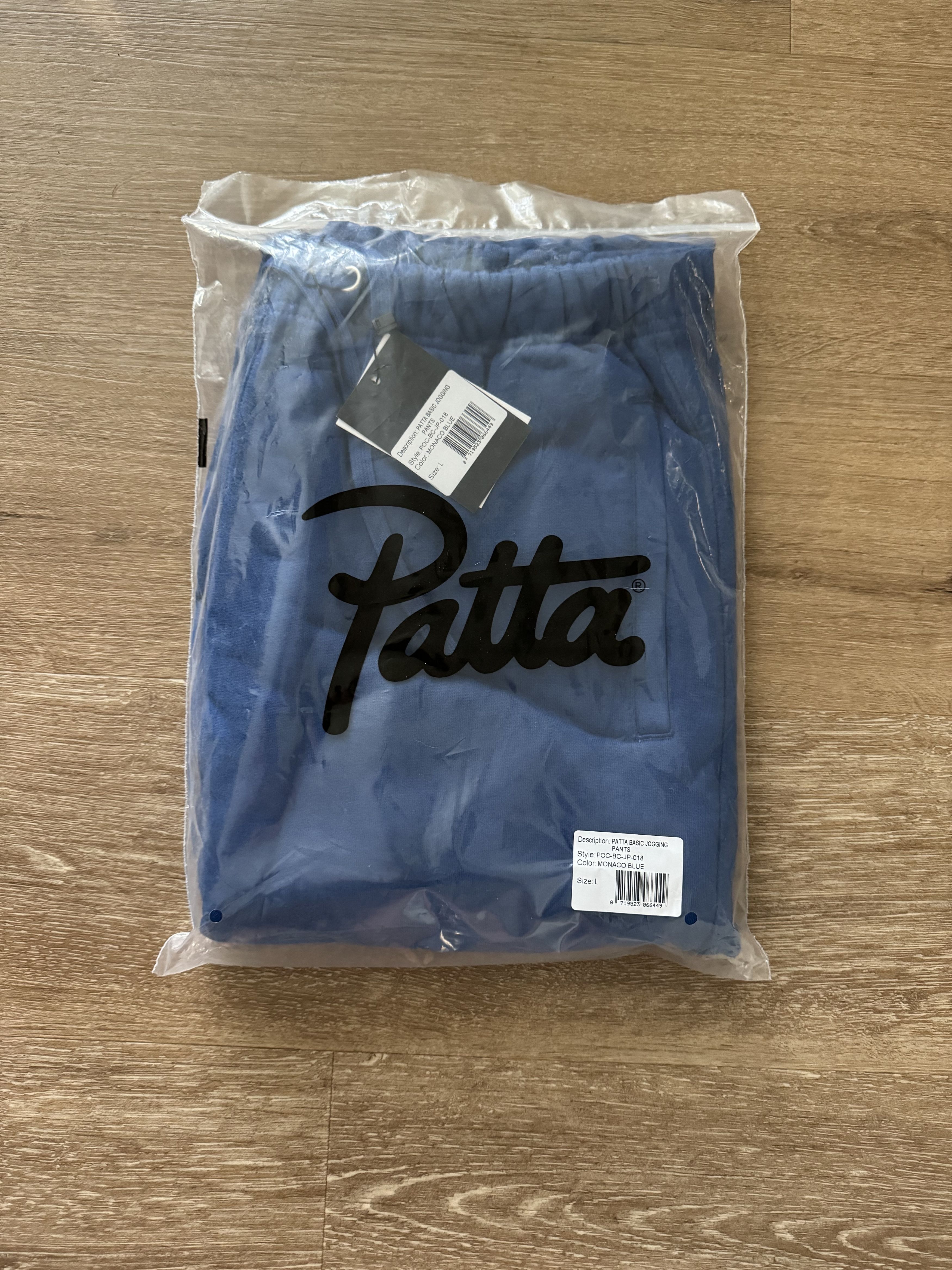 Patta PATTA Cursive Logo Cotton Taper Track Pants in Blue - Large Size US 36 / EU 52 - 8 Thumbnail