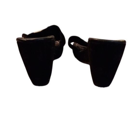 Donald Pliner Donald J Pliner 9 M Womens Wedge Sandals Black Leather Suede Size US 9 / IT 39 - 3 Thumbnail