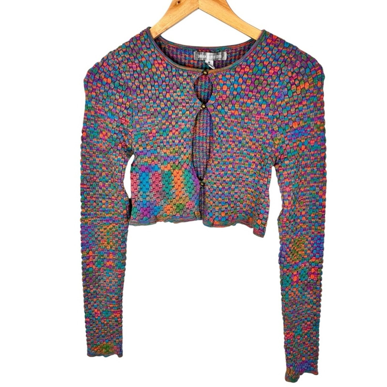 Urban Outfitters Urban Outfitters Piper Keyhole Textured Knit Crop Top Medium Size M / US 6-8 / IT 42-44 - 5 Thumbnail