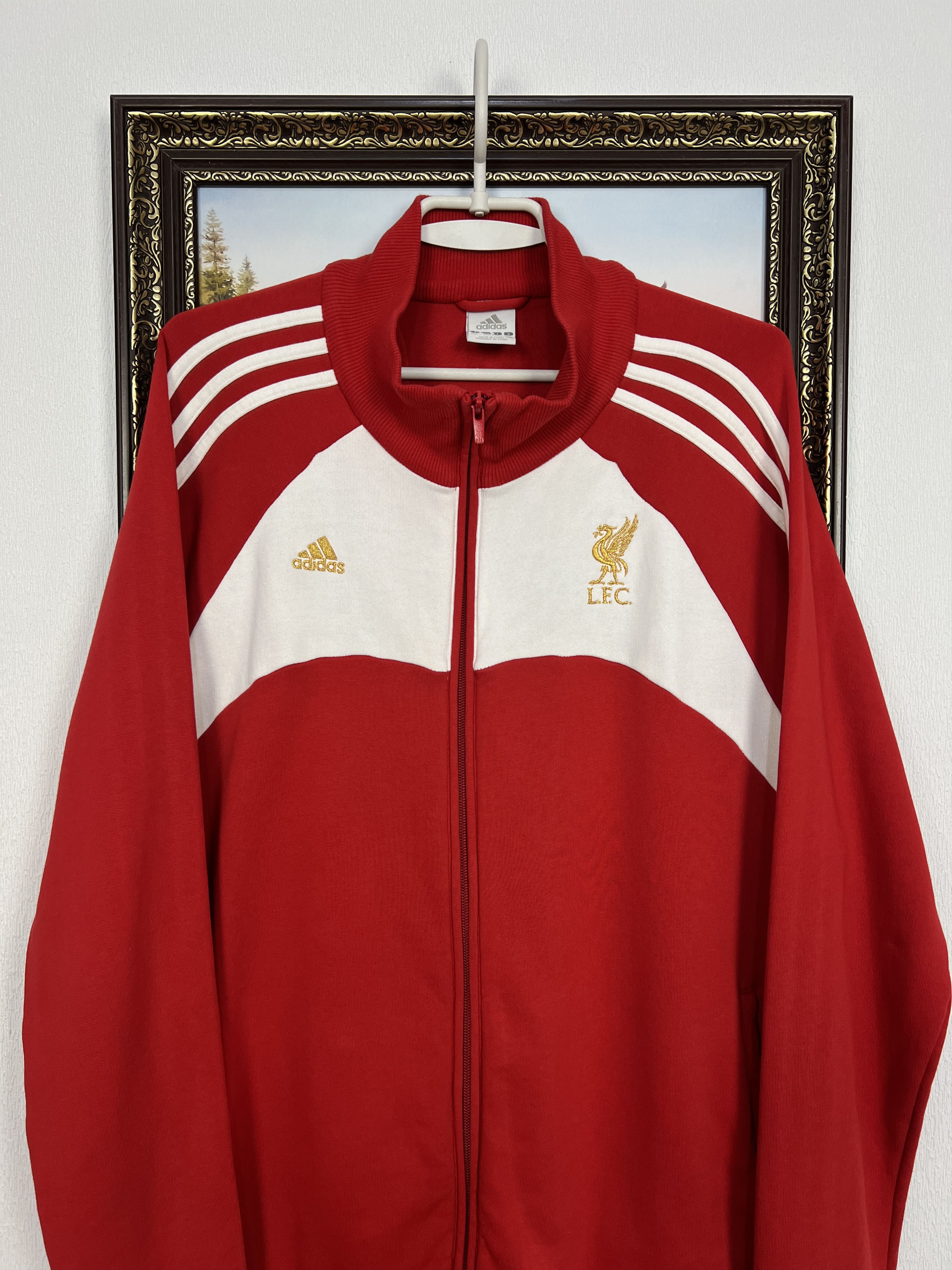 Adidas Vintage Adidas Liverpool Football Jacket Soccer Track Top Size US XXL / EU 58 / 5 - 2 Thumbnail