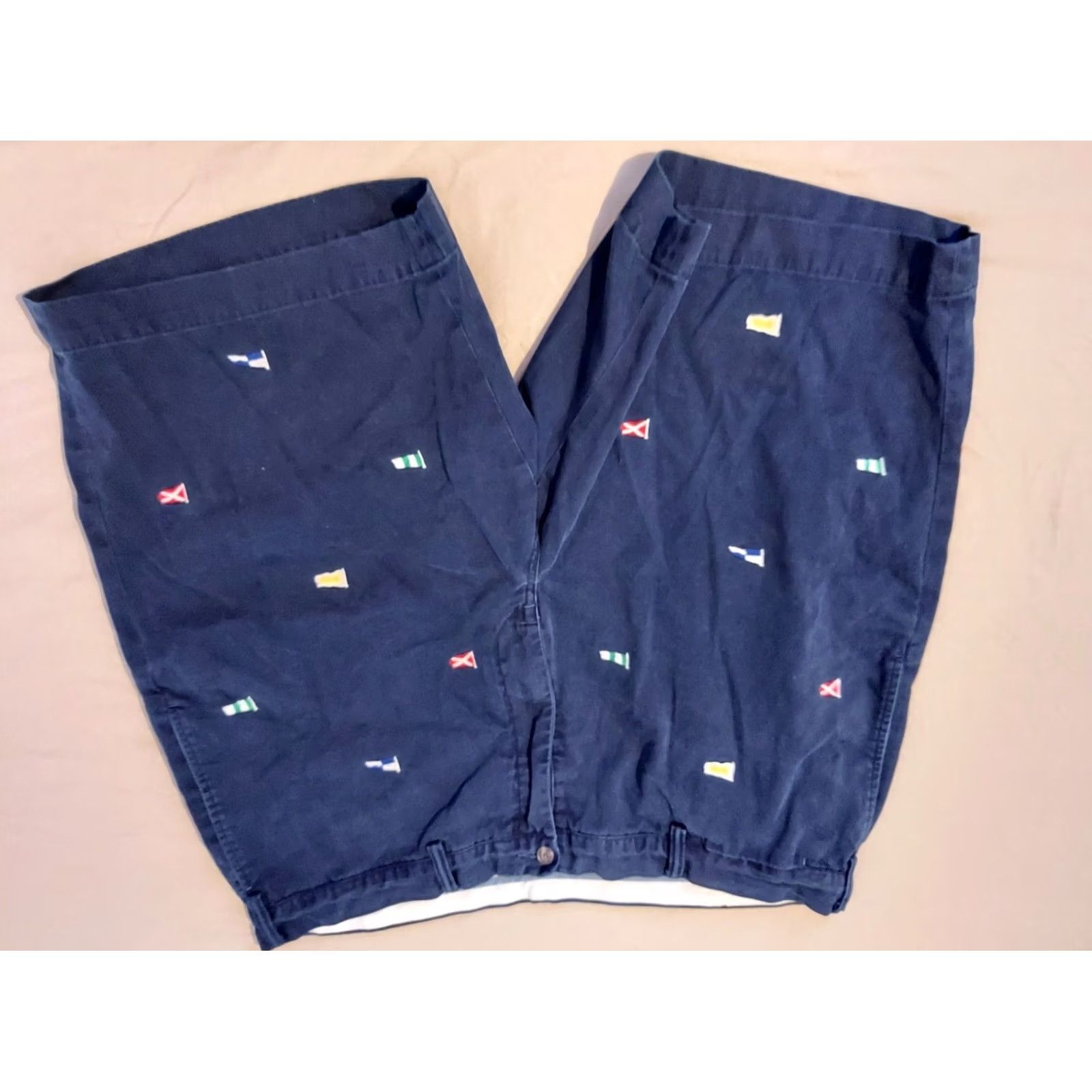 Polo Ralph Lauren Polo Ralph Lauren Navy Blue Cotton Chino Stretch Shorts Mens 42 Khaki Size US XL / EU 56 / 4 - 2 Thumbnail