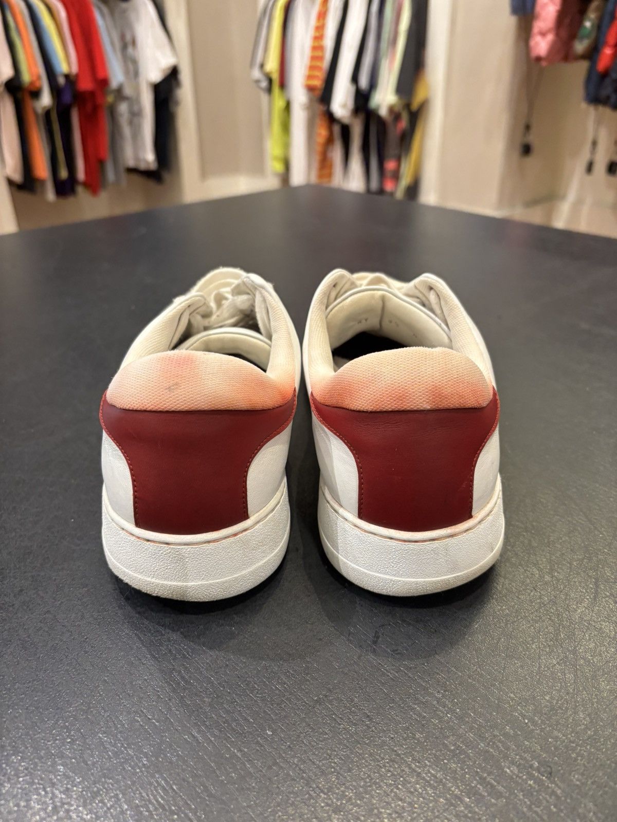 Salvatore Ferragamo Ferragamo Liberty Sneakers White Red Size US 9.5 / EU 42-43 - 5 Thumbnail