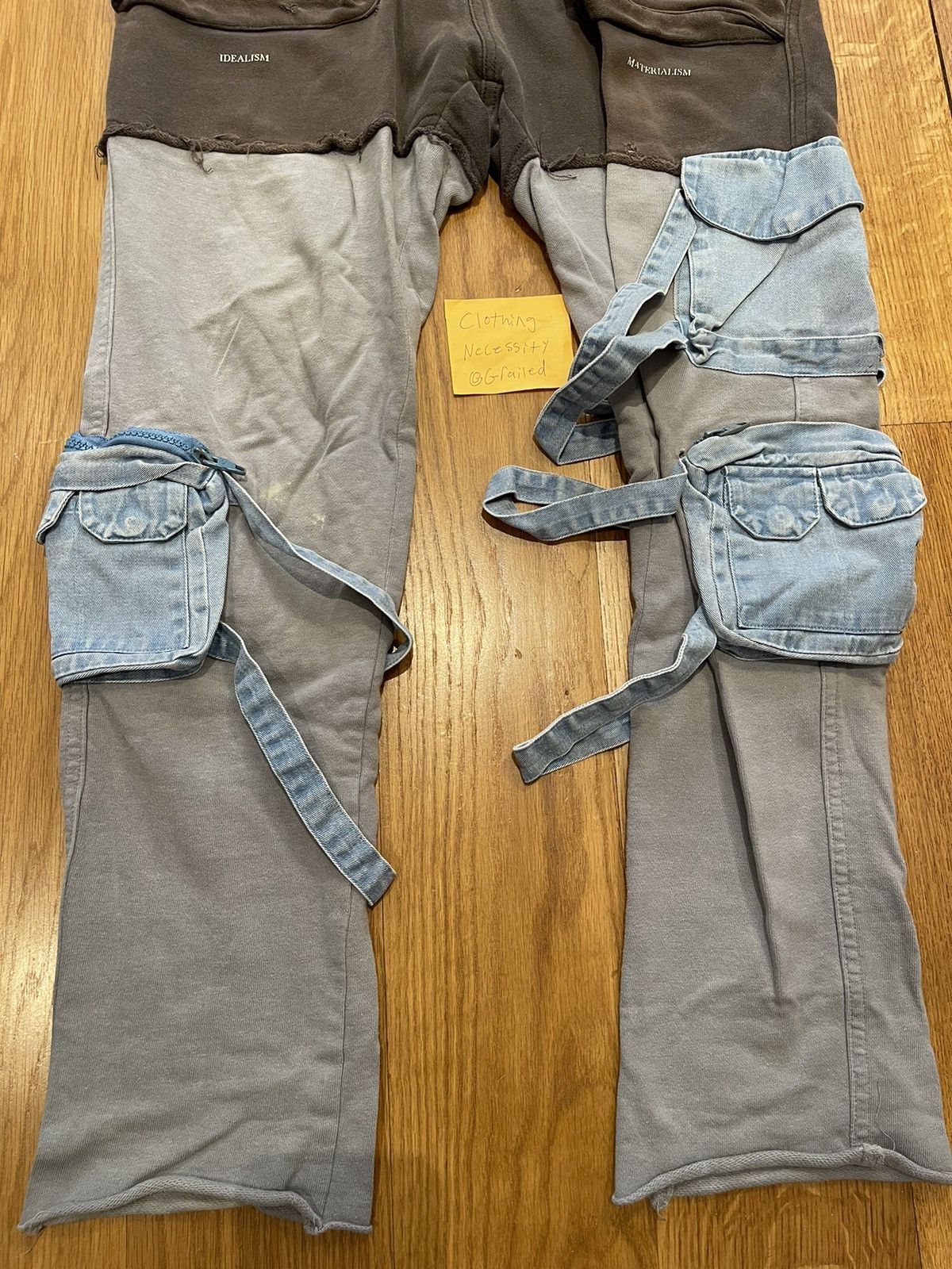 number nine × c2h4 Docking Cargo Pants C2H4 - Number (N)ine x C2H4 Hybrid Sweatpants | HBX