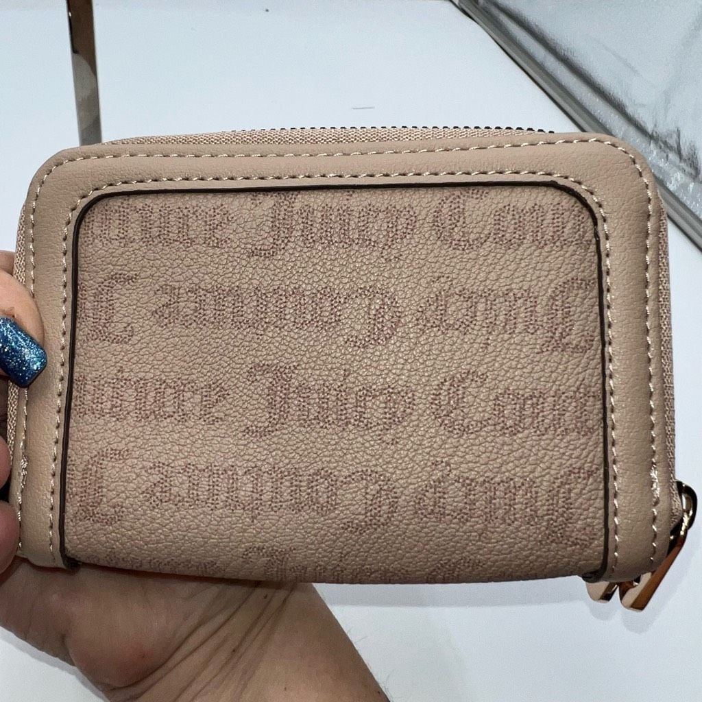 Juicy Couture Juicy Couture Double Zip Bifold Beige Wallet Size ONE SIZE - 5 Thumbnail