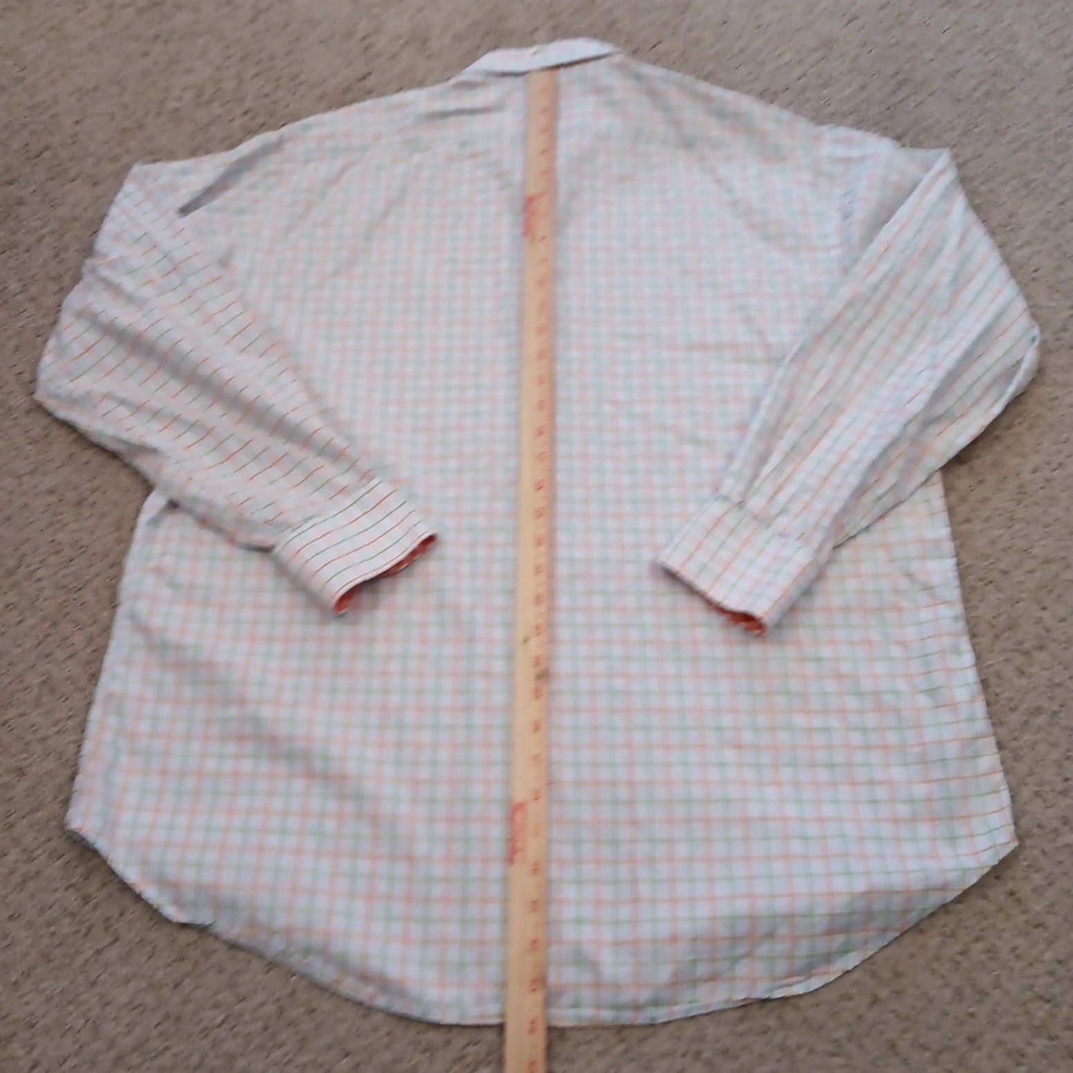 Vintage Jack Stone Shirt Mens 2XL Green Plaid Long Sleeve Button-Up Cotton Size US XXL / EU 58 / 5 - 6 Thumbnail