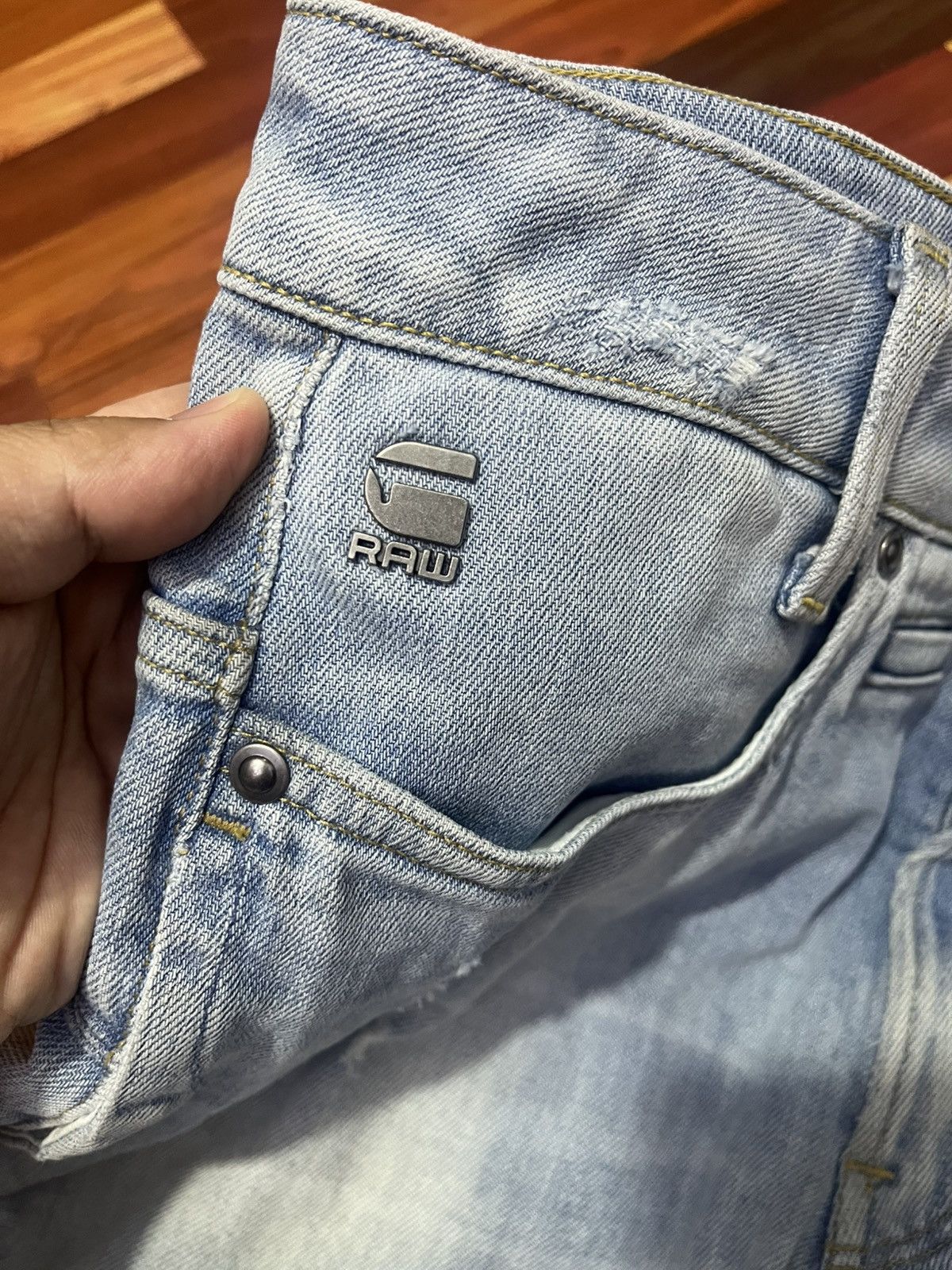 G-Star G Star RAW D Staq 3D Skinny Biker Jeans Size US 31 - 6 Thumbnail