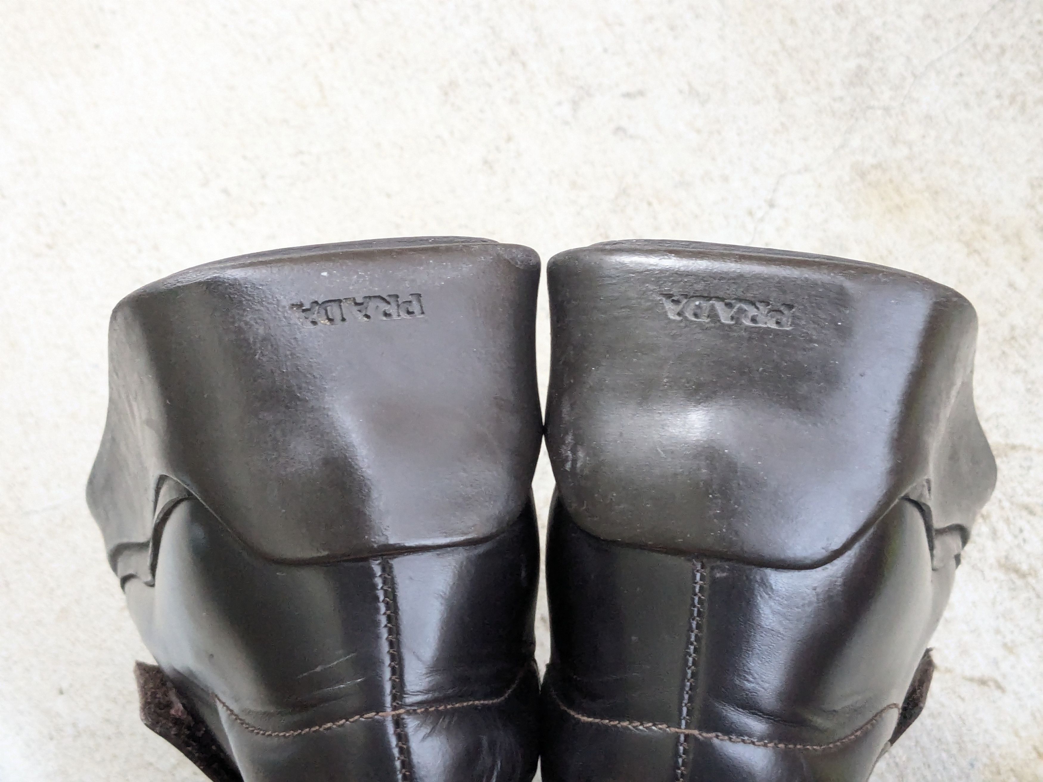 Prada Prada Platform Shoes Brown 8.5 Leather Strap Y2K Italy Size US 8.5 / EU 41-42 - 17 Thumbnail