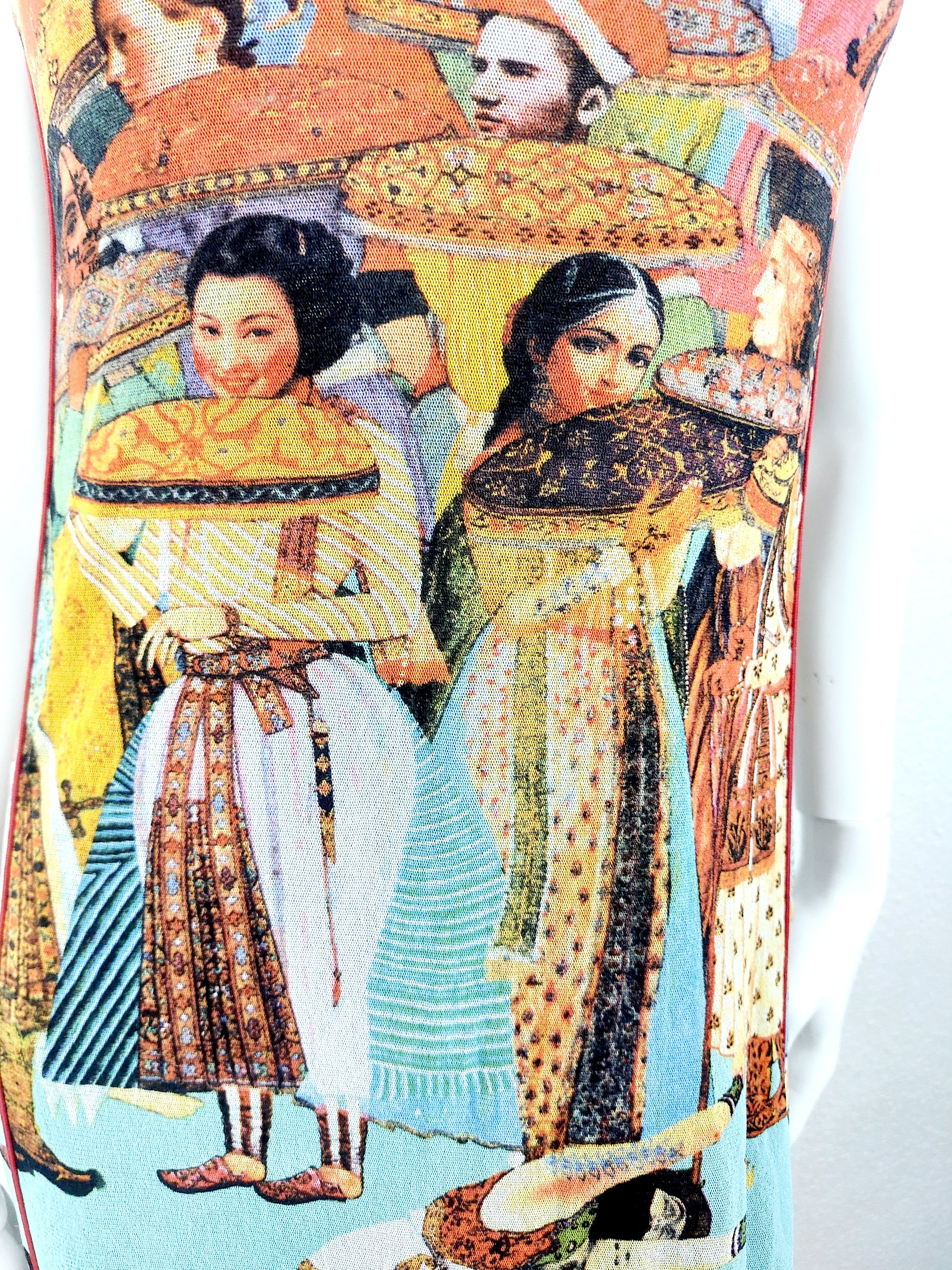 Jean Paul Gaultier Jean Paul Gaultier Asian Indian Faces People Ruffled Dress Size M / US 6-8 / IT 42-44 - 8 Thumbnail