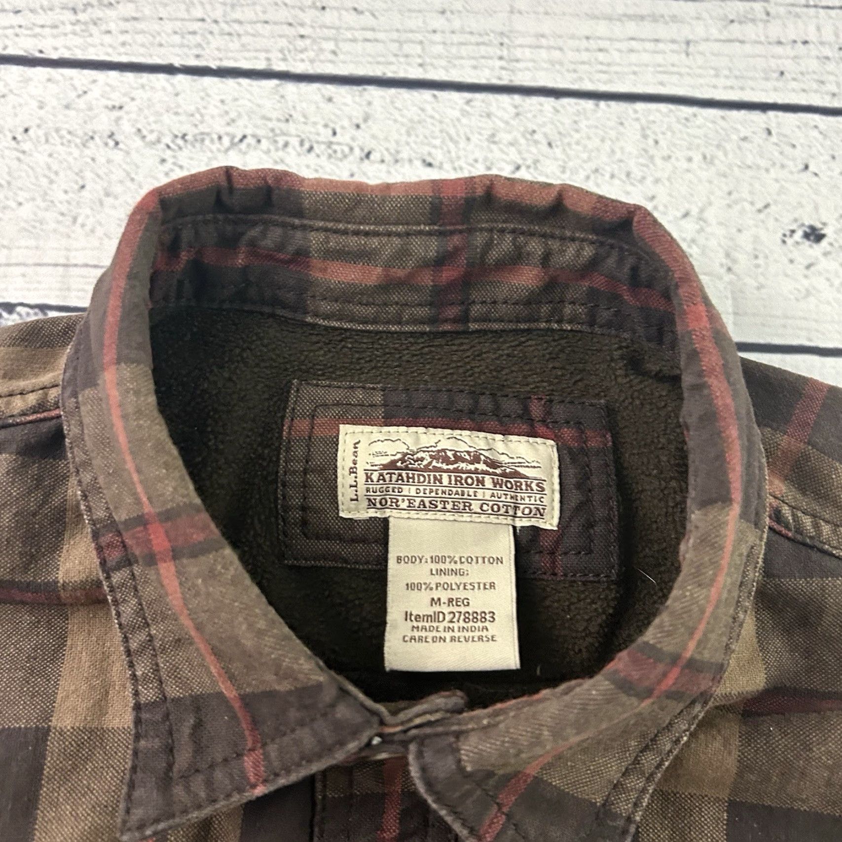 Vintage VINTAGE Katahdin Iron Works Nor Easter Fleece Lined Snap Button Jacket Men's Medium Size US M / EU 48-50 / 2 - 2 Thumbnail