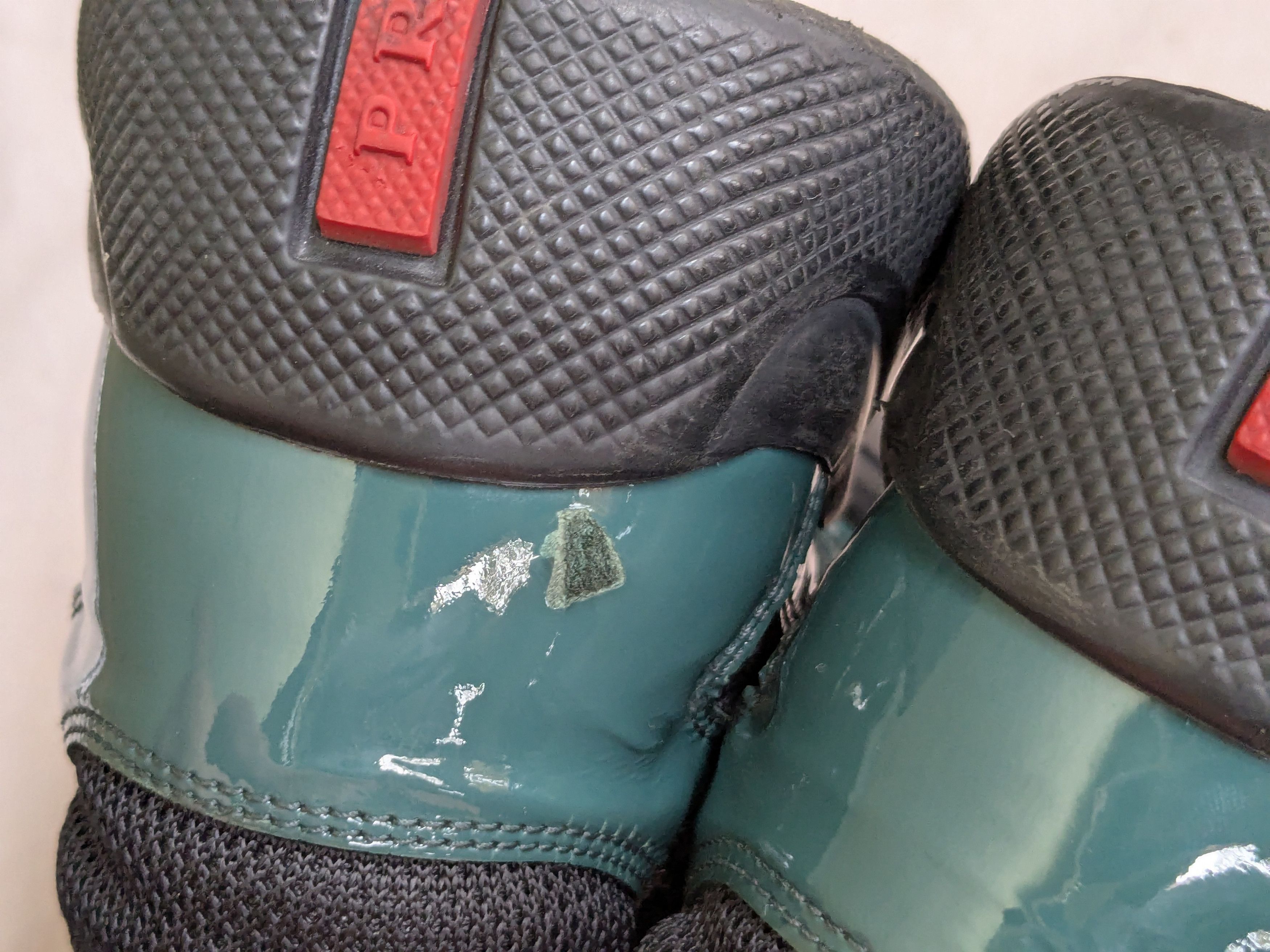 Prada Prada America's Cup Green Black Patent Leather 9 Size US 9 / EU 42 - 16 Thumbnail