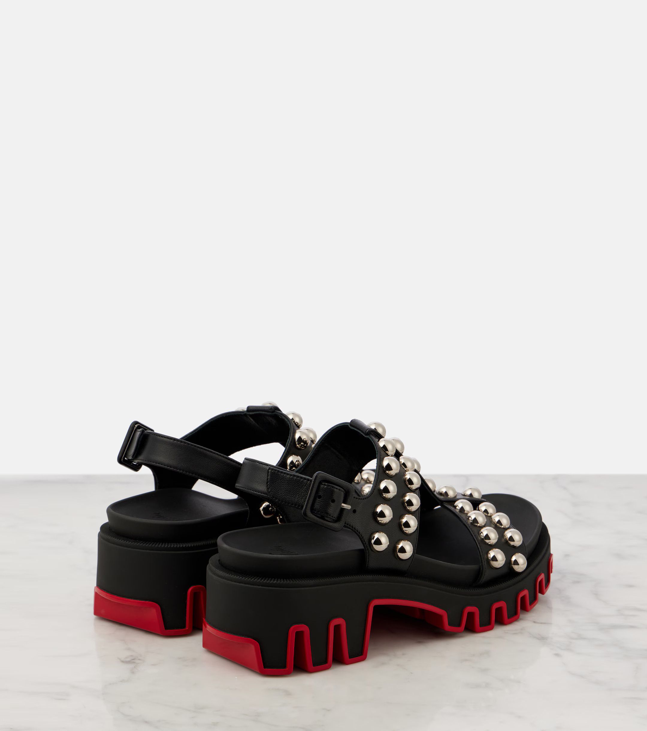 Christian Louboutin o1w1db10725 Sandals in Black Size US 9 / IT 39 - 3 Thumbnail