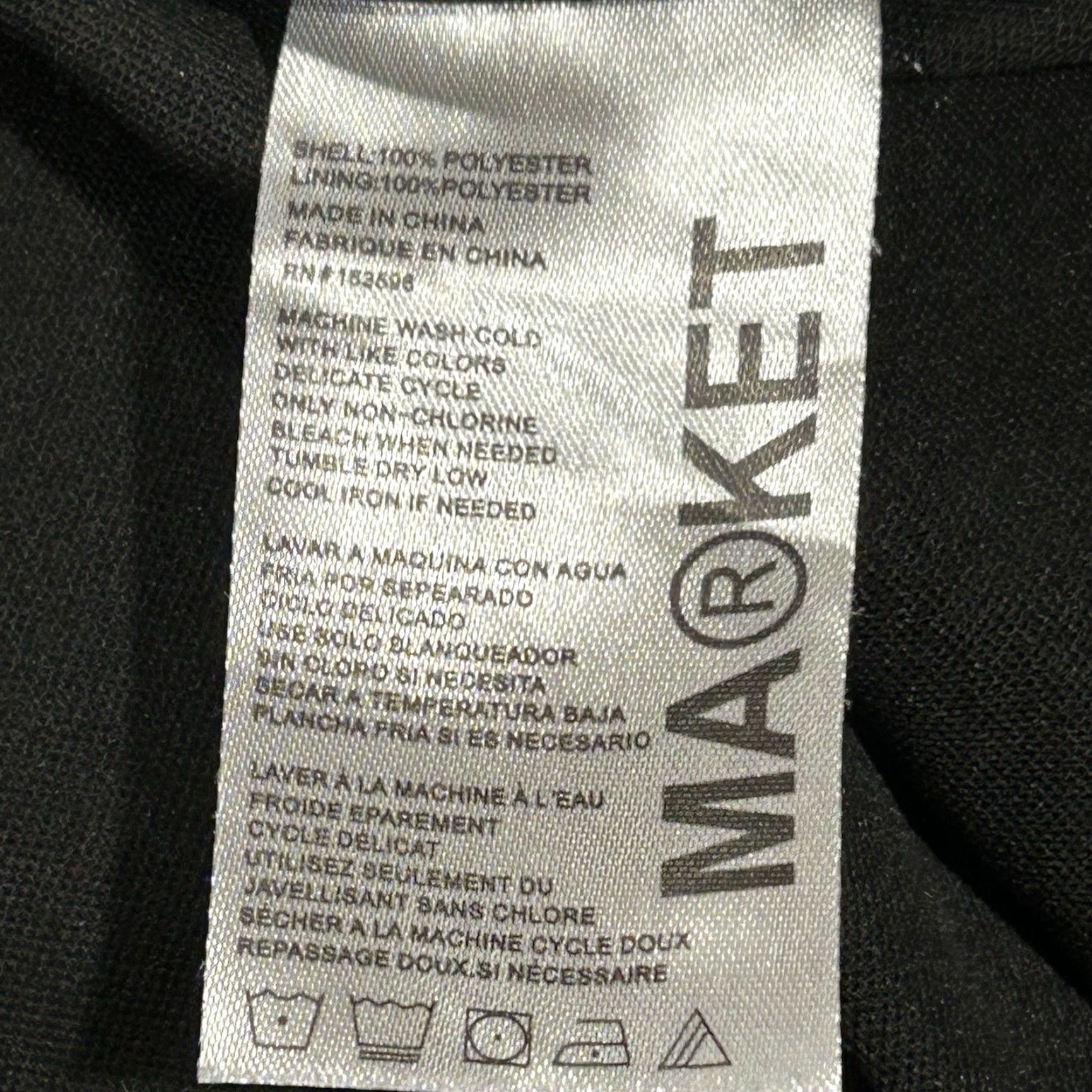 Market MARKET Smiley AOP Jacket Pullover Black Men's XL Shirt? Size US XL / EU 56 / 4 - 5 Thumbnail