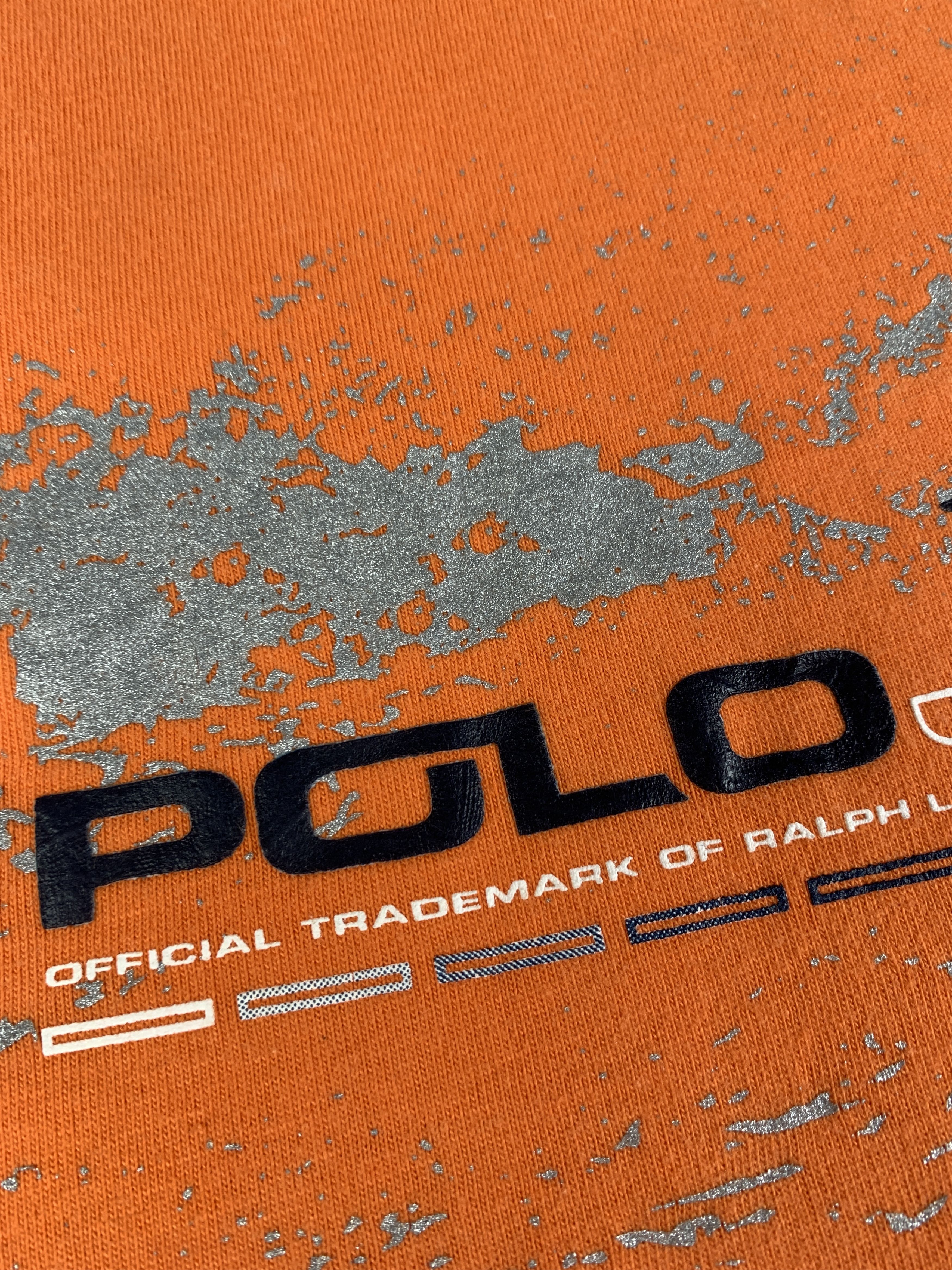 Polo Ralph Lauren Polo Jeans Co by Ralph Lauren Orange Surf Graphic Tee (L) Size US L / EU 52-54 / 3 - 3 Thumbnail