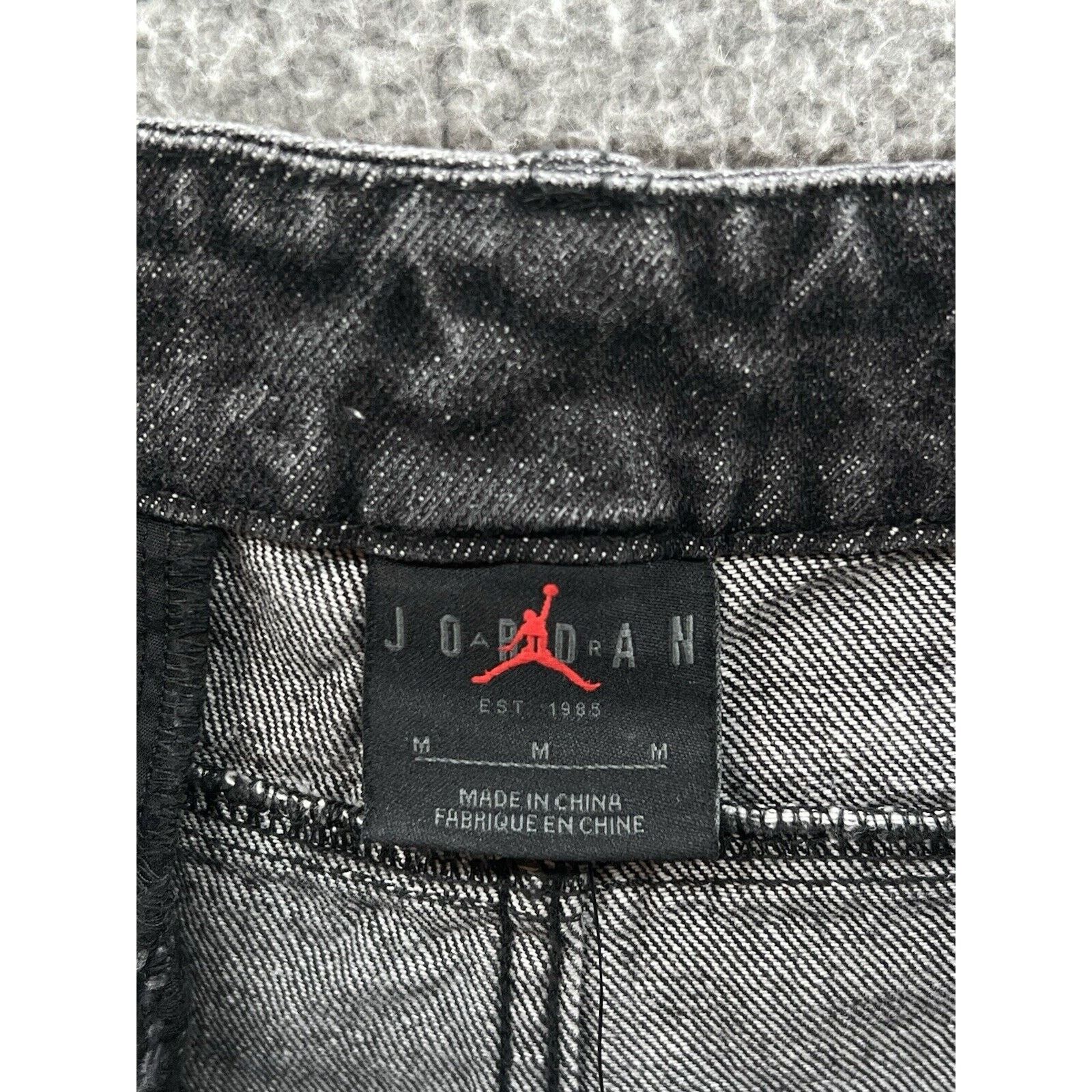 Jordan Brand Air Jordan Black Denim Sample Basketball Shorts FV7221-010 Size US 32 / EU 48 - 3 Thumbnail