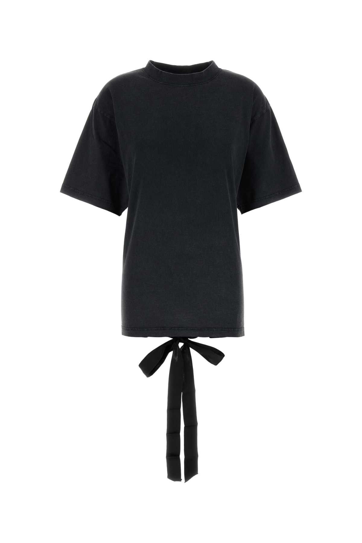 Balenciaga Graphite Cotton T-Shirt Size S / US 4 / IT 40 - 1 Thumbnail