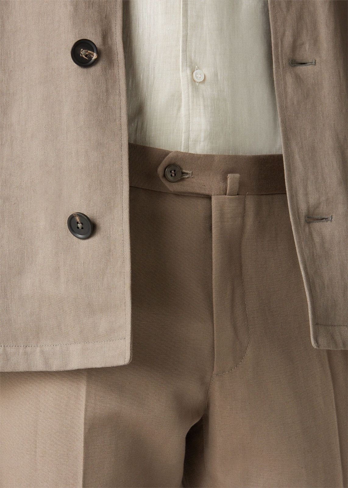 Loro Piana o1srvl11e1024 Pantaflat Slim Pant in Beige Size US 30 / EU 46 - 7 Thumbnail