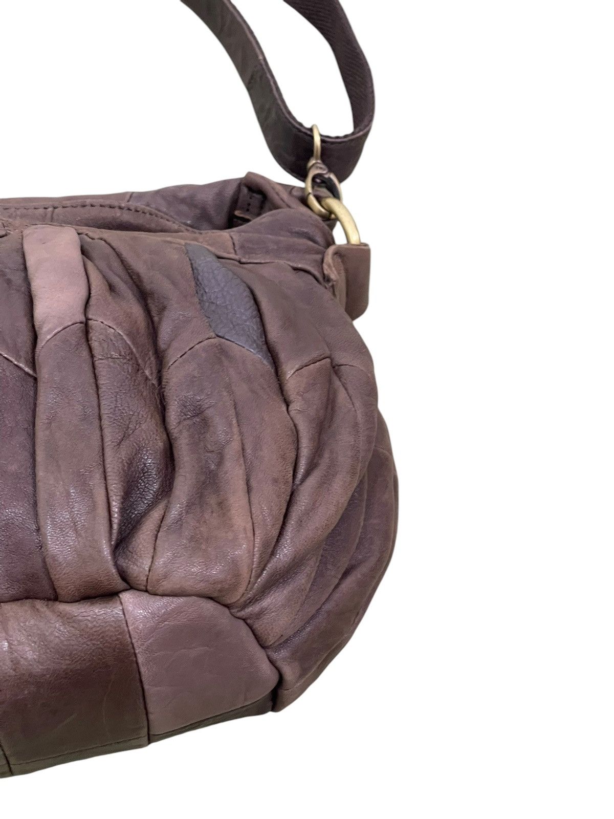 Full Leather Janis Market Pleated Hand Shoulder Bag 1🟩6