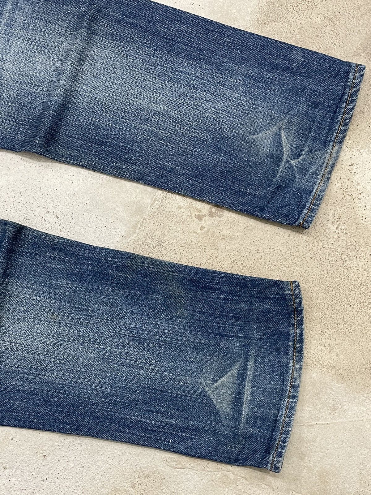 NANO universe × Number (N)ine Nano Universe Serge Denime Whiskering Denim Pants (AB24) Size US 33 - 15 Thumbnail