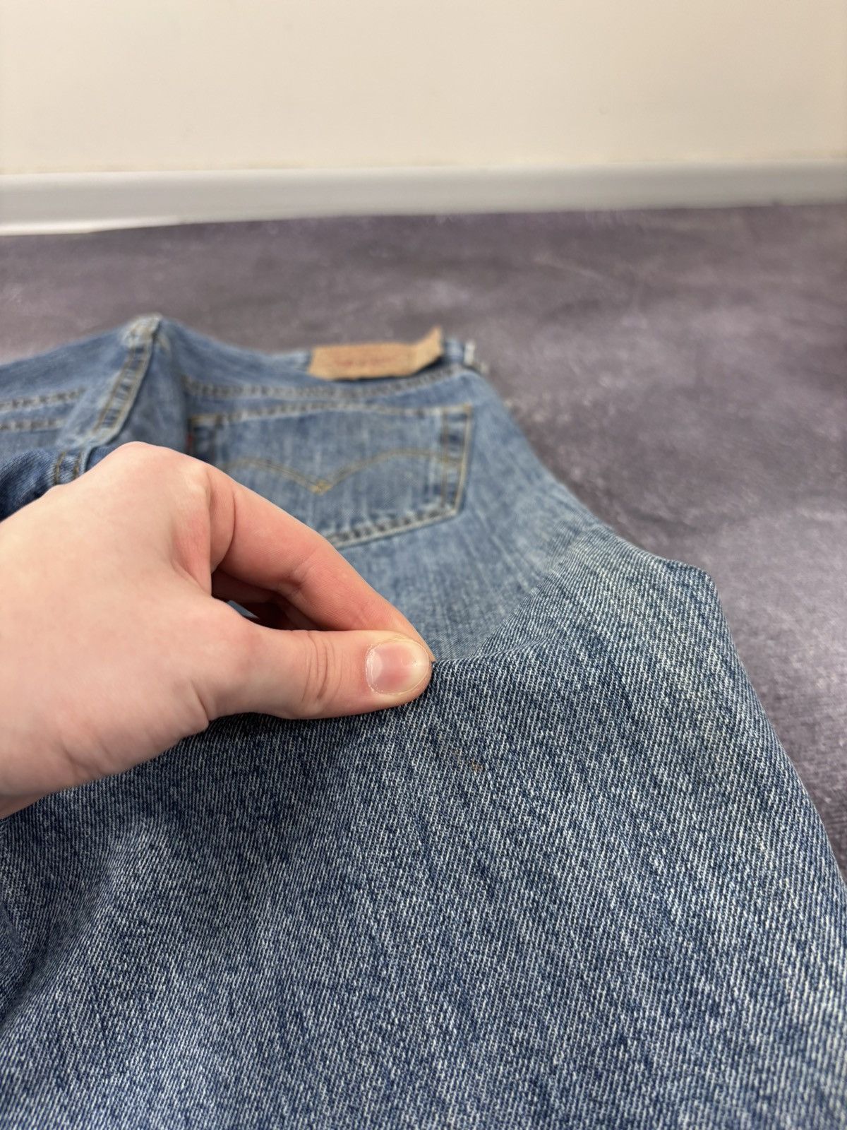 Levi's Vintage Levi’s 501 Men’s Blue USA Hype Denim Jeans Size US 34 / EU 50 - 5 Thumbnail
