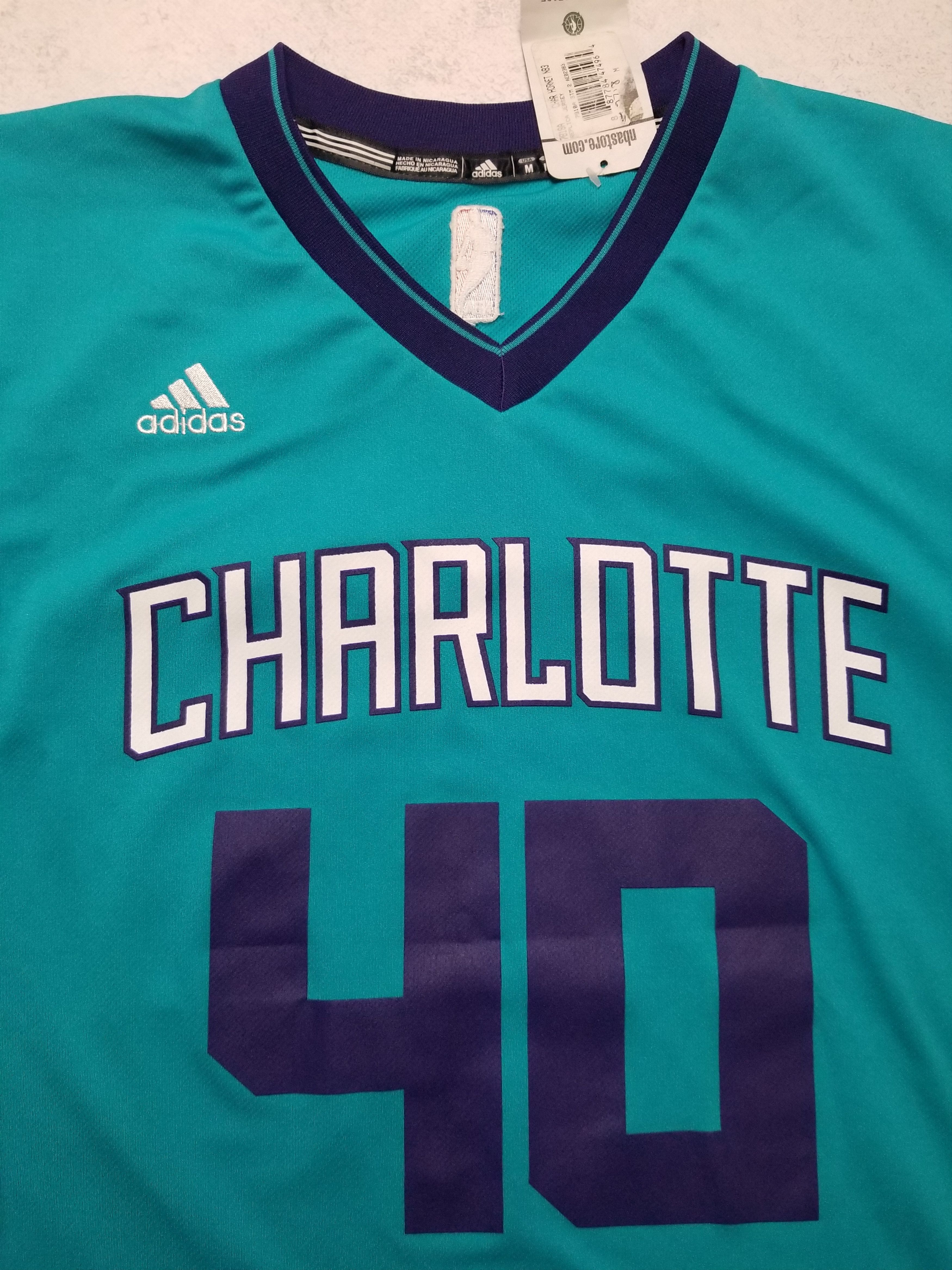 Adidas Charlotte Hornets #40 Zeller NBA Basketball Teal Jersey Size US M / EU 48-50 / 2 - 16 Thumbnail