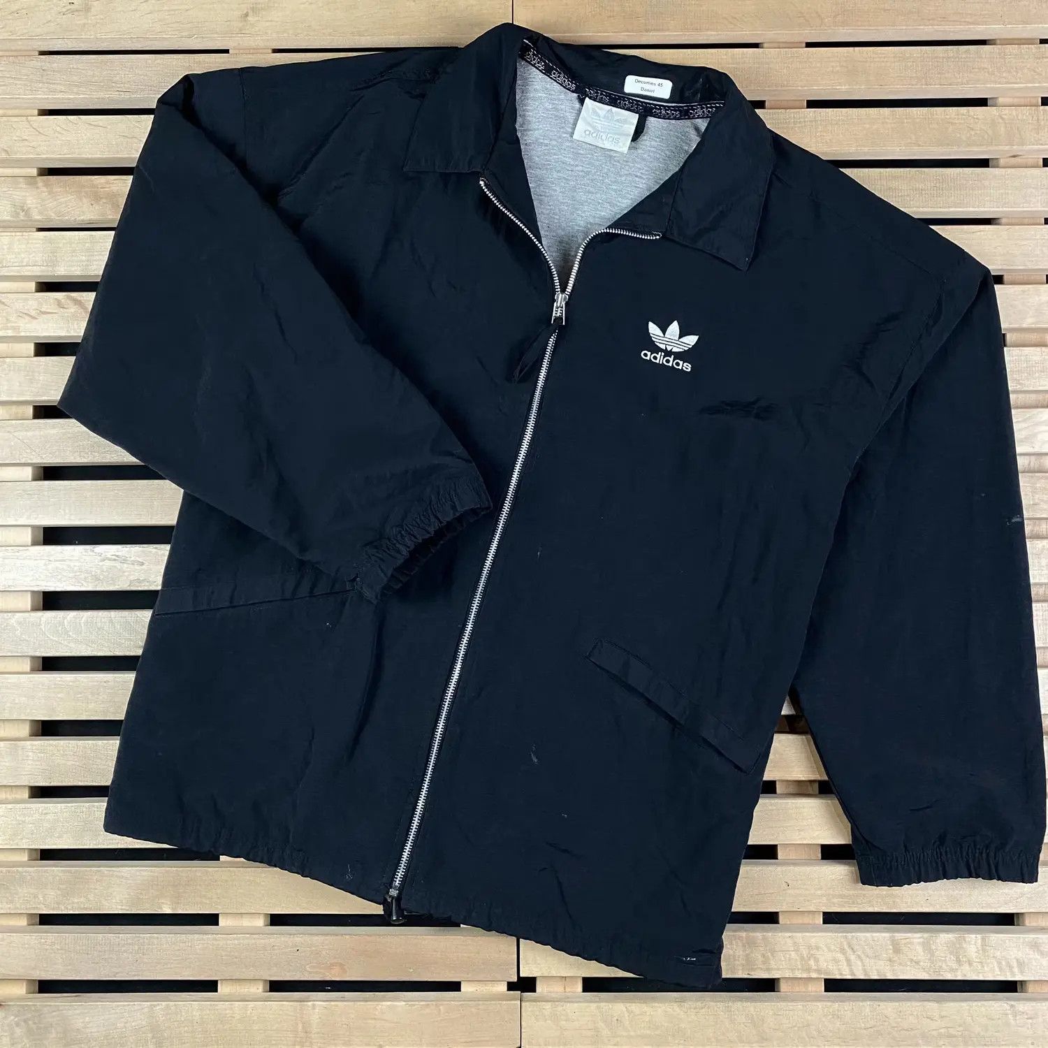 Adidas × Vintage Mens Zip Jacket Bomber Adidas Vintage Size L Size US L / EU 52-54 / 3 - 1 Thumbnail