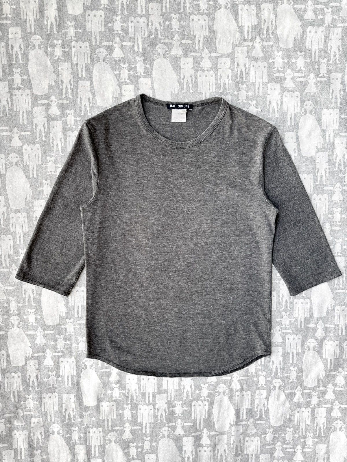 Raf Simons Raf Simons AW97 Blank Heather Grey Baseball Tee-Shirt Size US M / EU 48-50 / 2 - 1 Thumbnail
