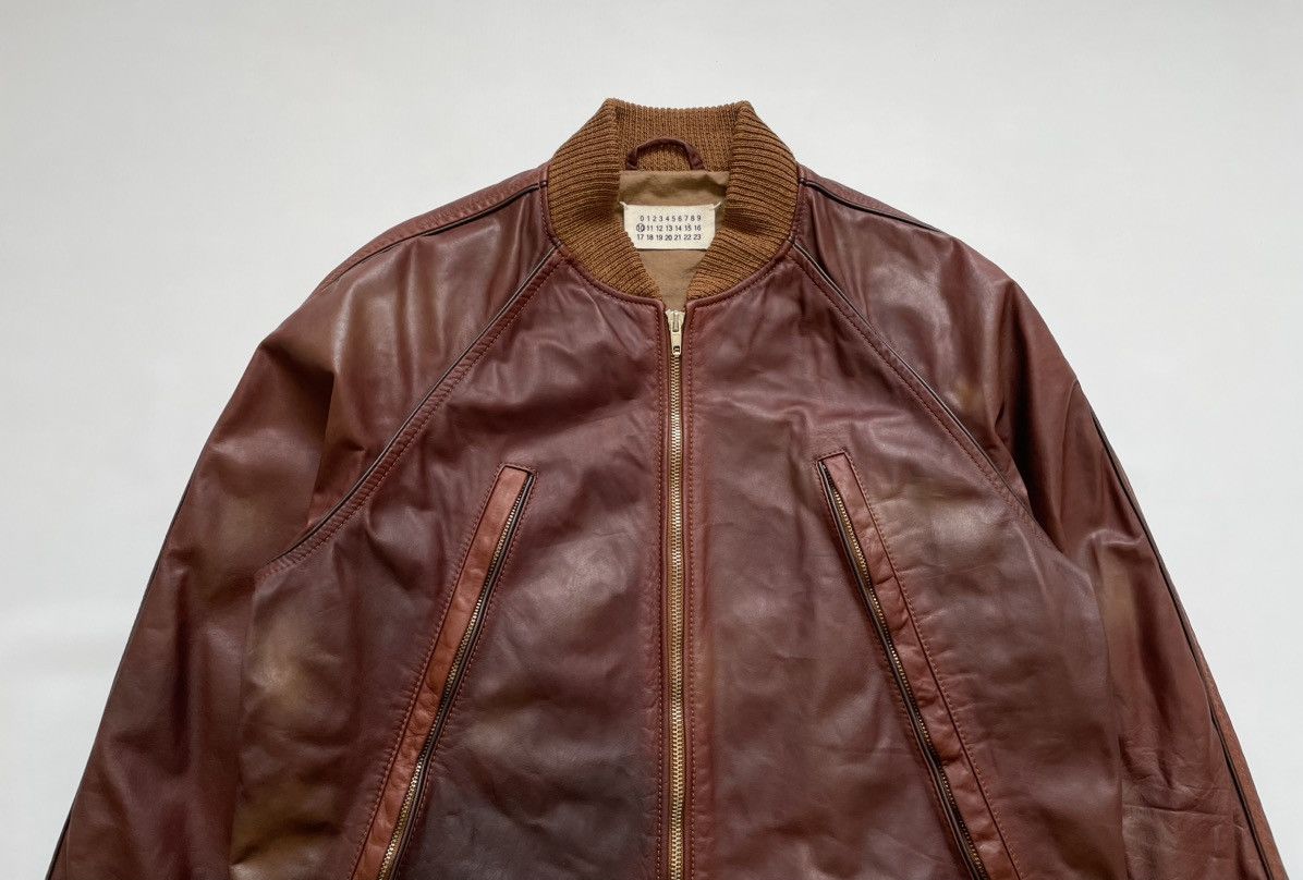 Maison Margiela S/S 04 ‘Five Zip’ Leather Bomber Jacket Size US M / EU 48-50 / 2 - 4 Thumbnail