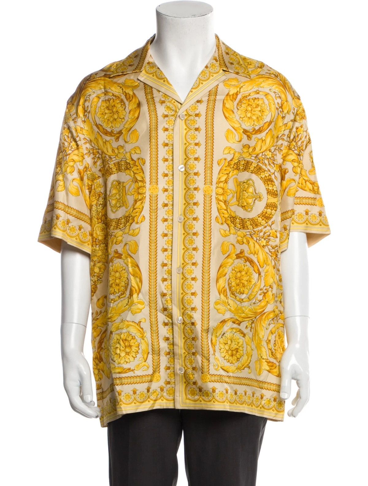 Versace gold print shirt
