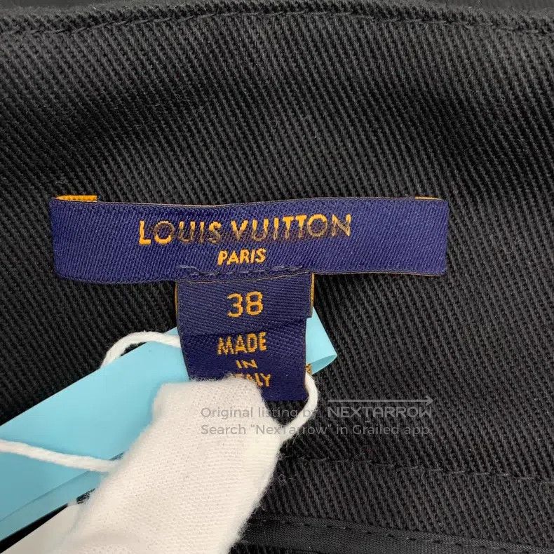 Louis Vuitton Louis Vuitton 22 black logo print leather cotton casual sk Size 37" - 6 Thumbnail