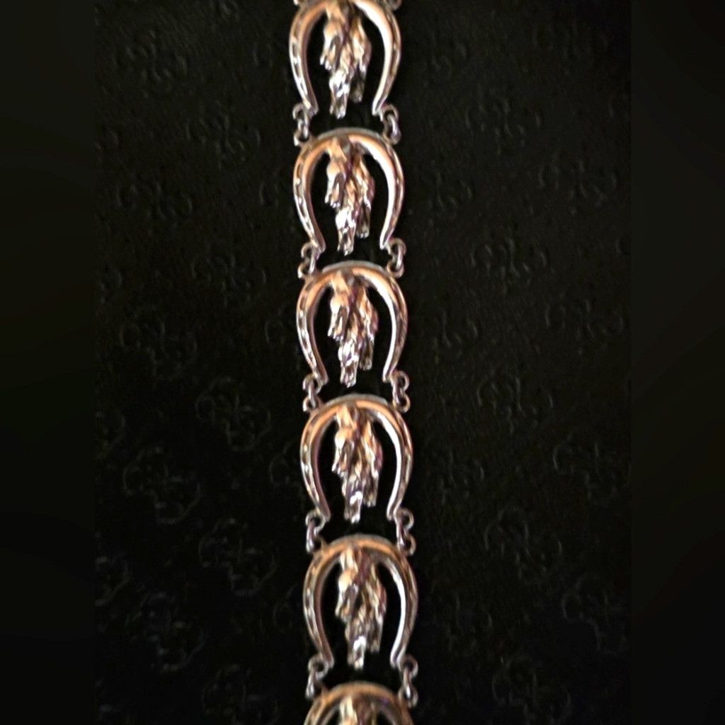 Other Vintage Silver Equestrian Bracelet Size ONE SIZE - 6 Thumbnail