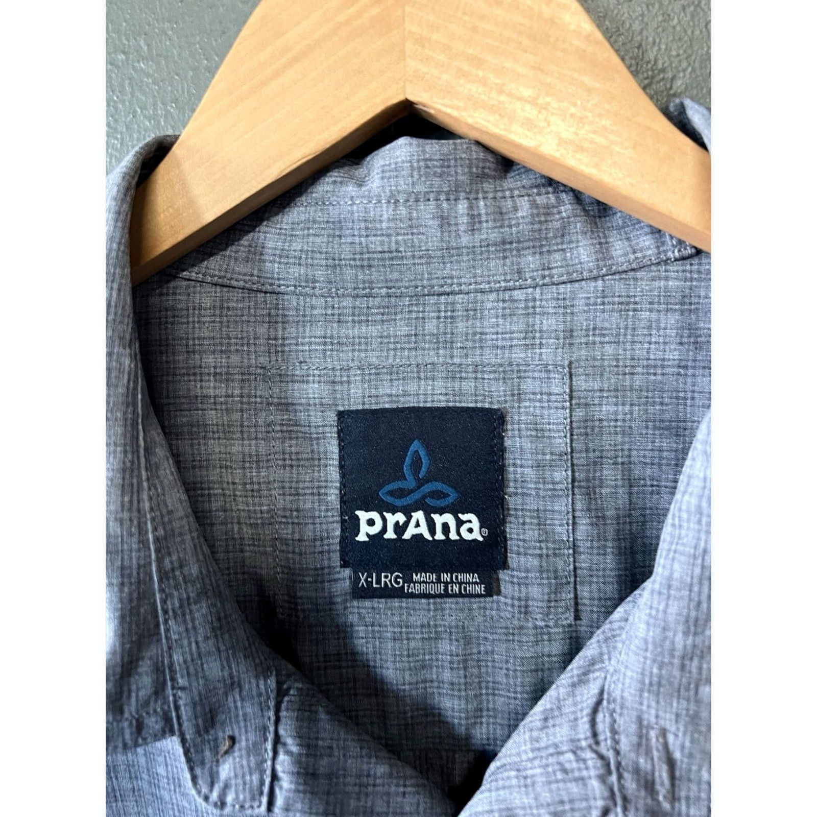 Prana Prana Mens Gray Long Sleeve Button-Up Shirt XL Pockets Size US XL / EU 56 / 4 - 3 Thumbnail