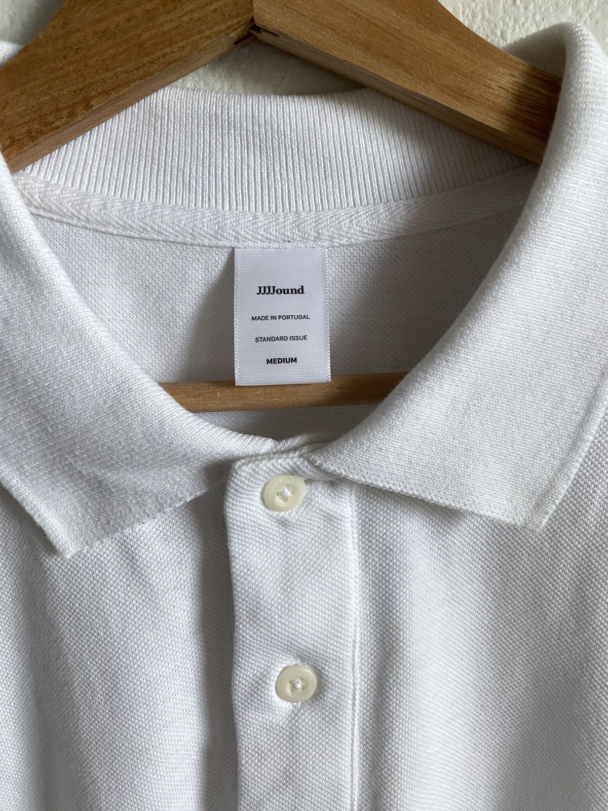 JJJJound Jjjjound White Polo Shirt Size US M / EU 48-50 / 2 - 3 Thumbnail