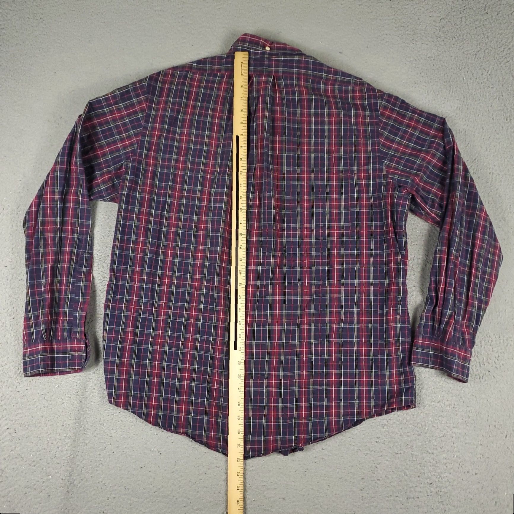 Brooks Brothers VINTAGE Brooks Brothers Shirt Mens XL Red Plaid Slim Fit Button Up Long Sleeve Size US XL / EU 56 / 4 - 3 Thumbnail