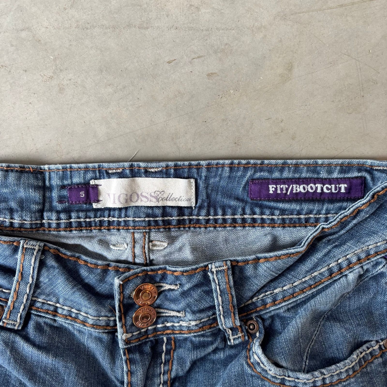 Vintage y2k faded washed bootcut flared jeans Size US 28 / EU 44 - 2 Thumbnail