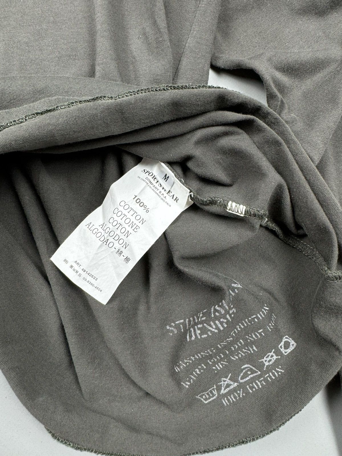 Stone Island Stone Island Vintage Denims Box Logo Longsleeve size M/L Size US M / EU 48-50 / 2 - 7 Thumbnail