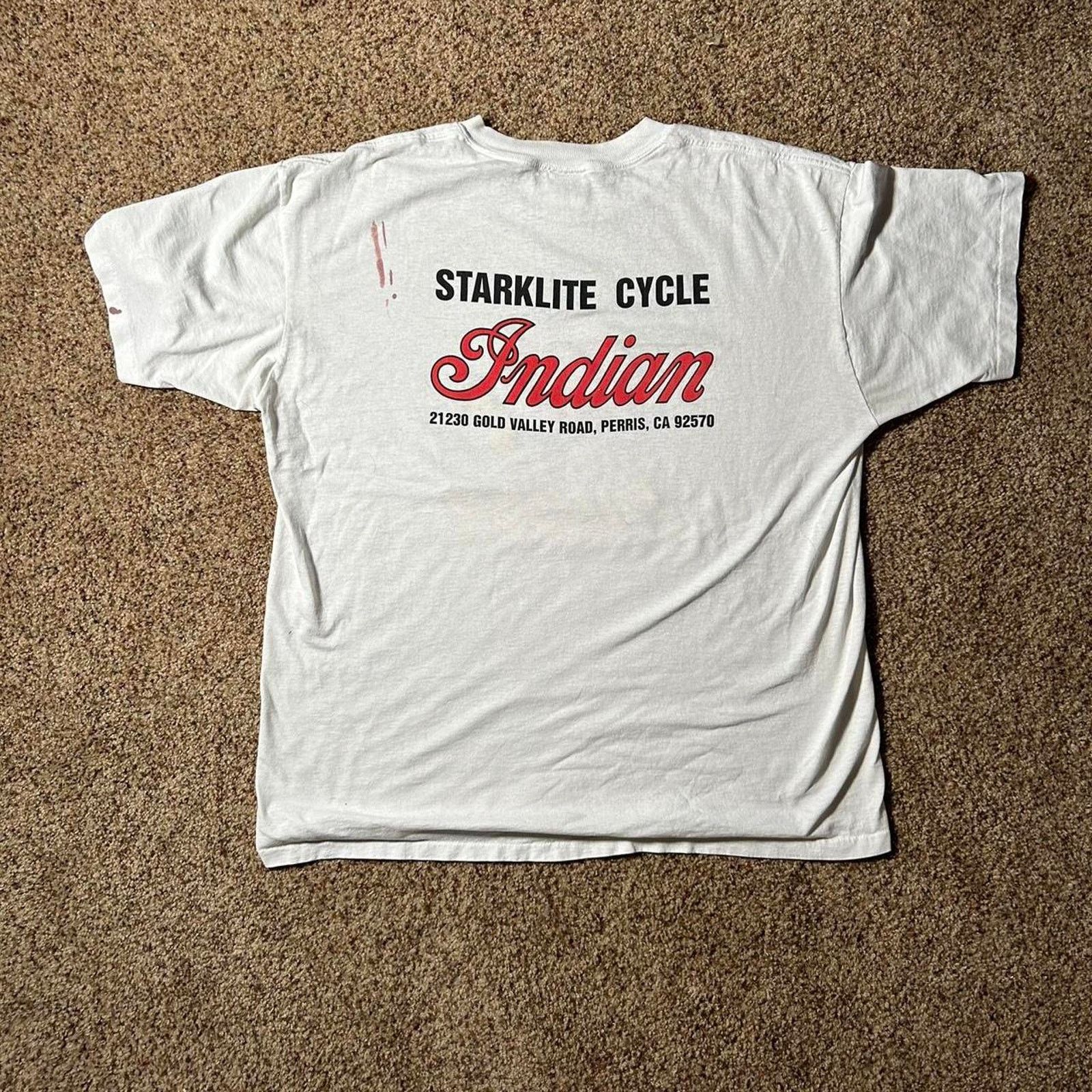 Jerzees 90s single stitch indian motorcycle Size US XXL / EU 58 / 5 - 6 Thumbnail