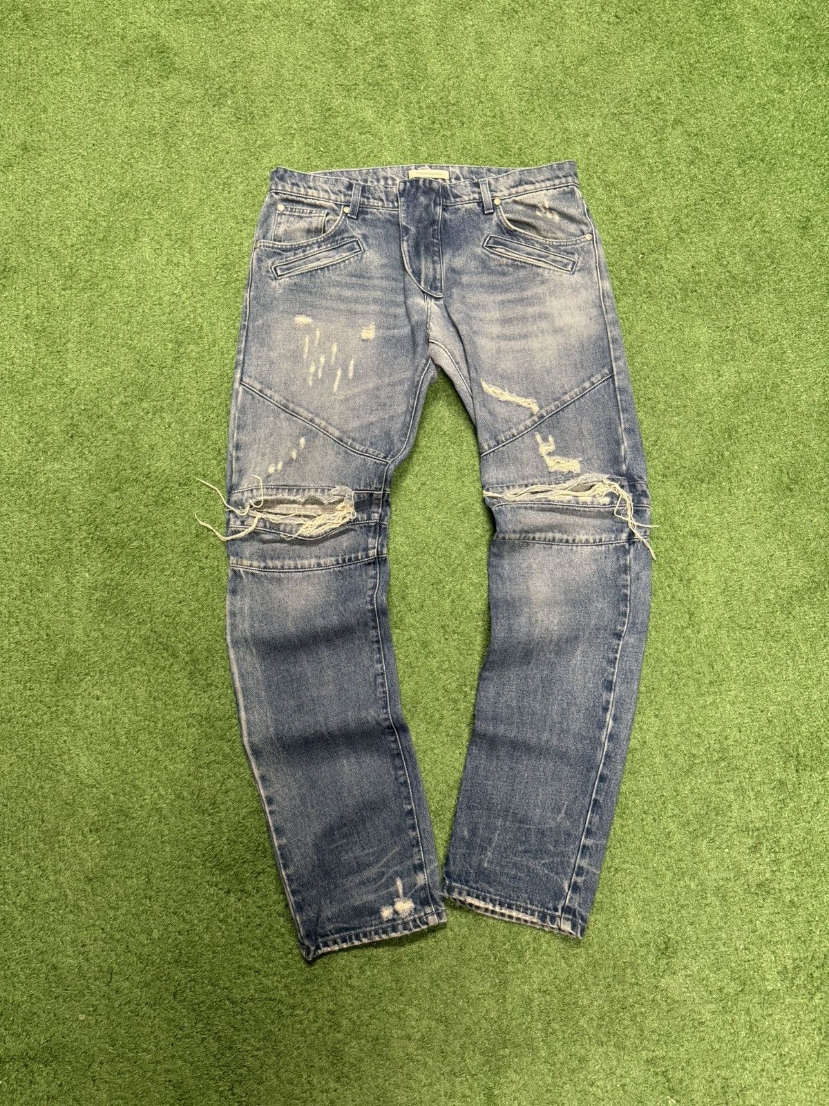 Pierre Balmain Balmain biker denim Size US 36 / EU 52 - 1 Thumbnail