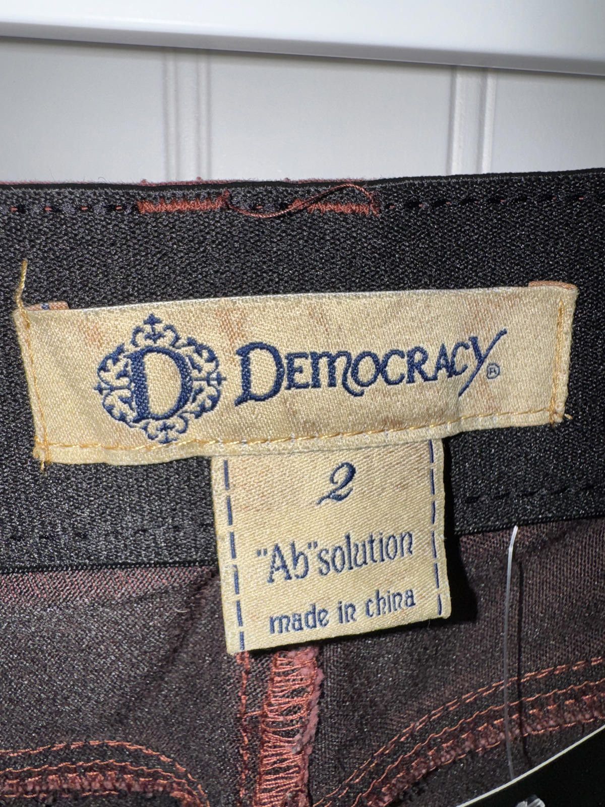 Other Democracy Women's Size 2 Ab solution Brick Red Skinny Jeans Size 26" / US 2 / IT 38 - 3 Thumbnail